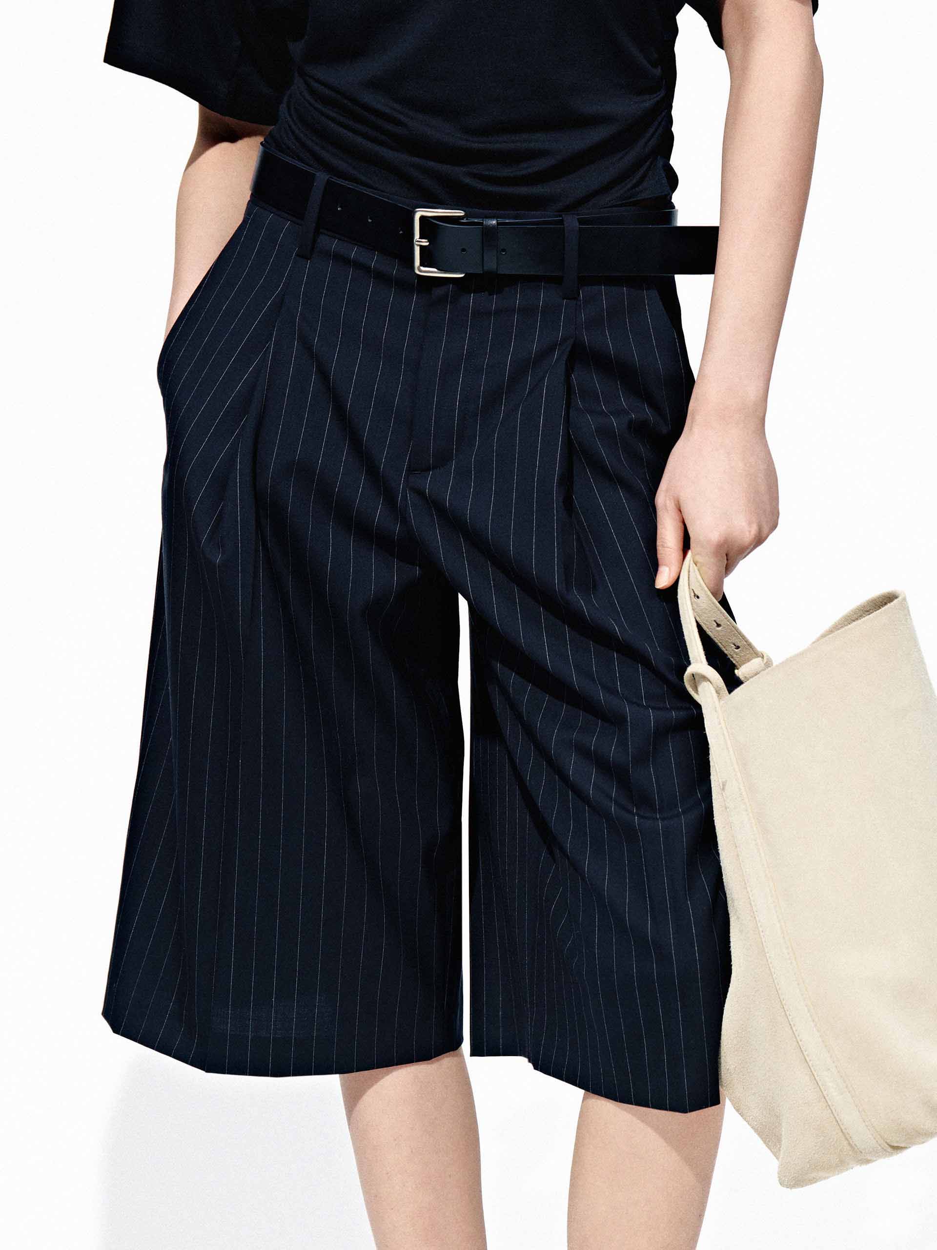 Wool Blend Cropped Shorts - Image 8