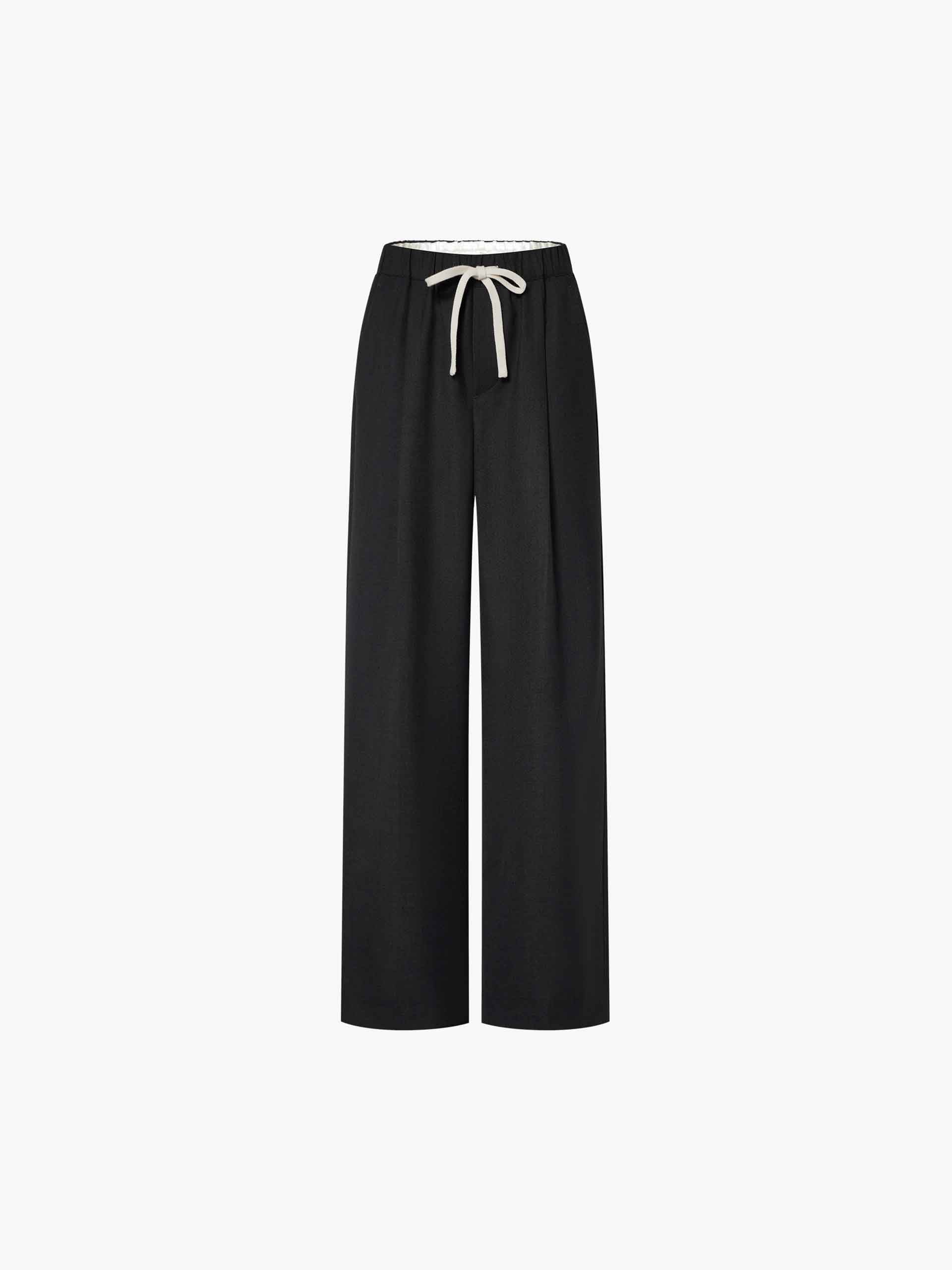 Wool Blend Drawstring Pants - Image 5