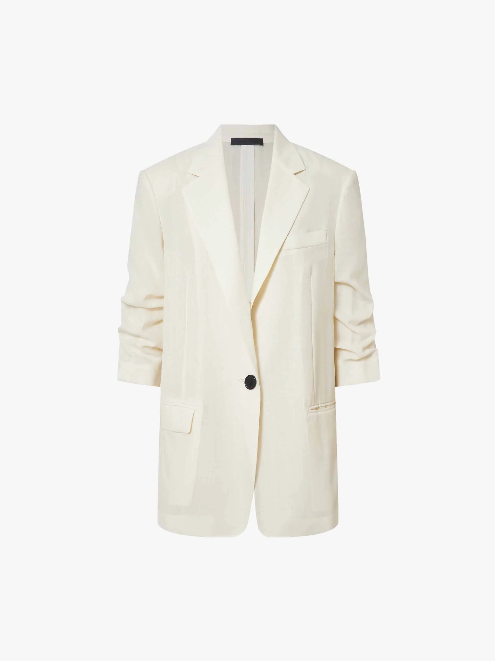 Wool Blend Half Sleeve Blazer - Image 5
