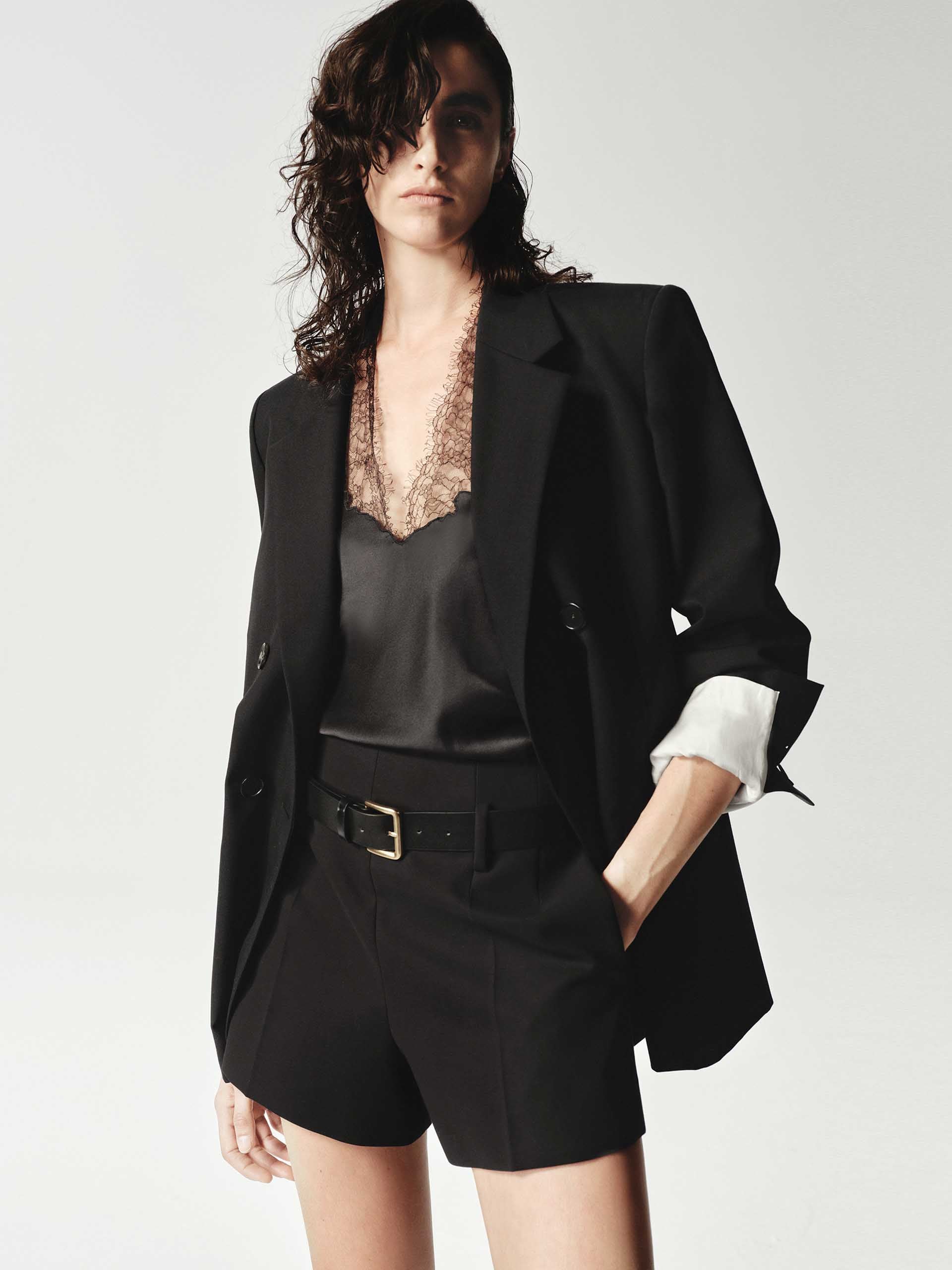 Wool Blend Long Blazer - Image 3