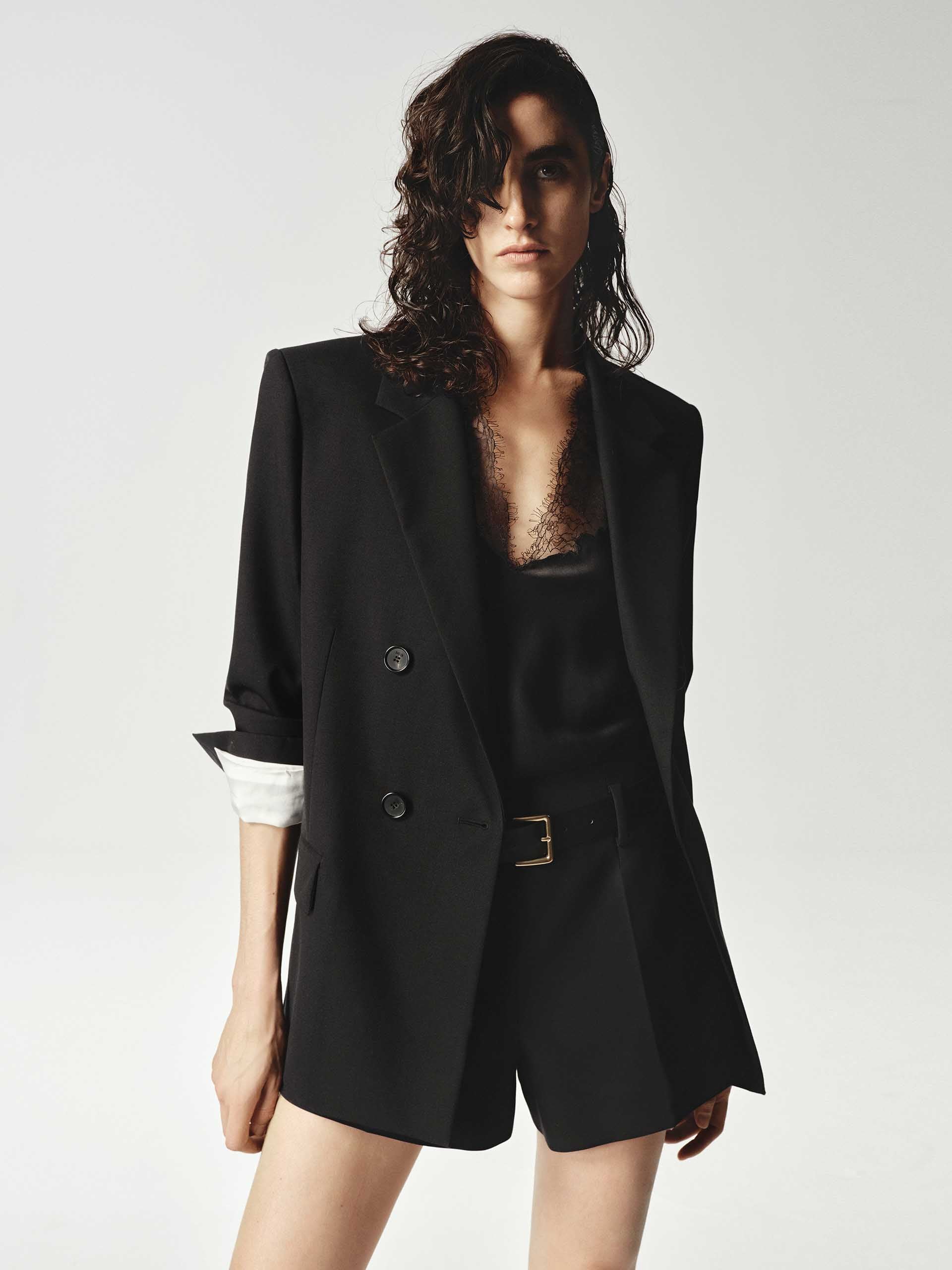 Wool Blend Long Blazer - Image 8