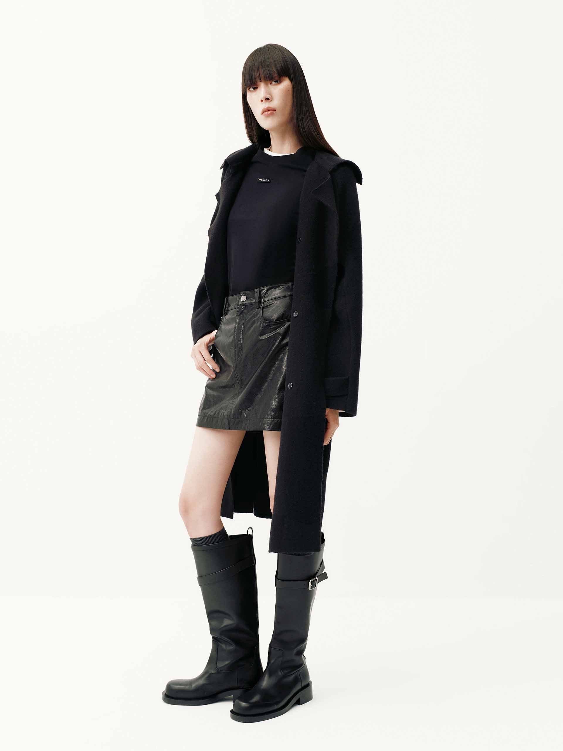 Wool Blend Long Cardigan - Image 2