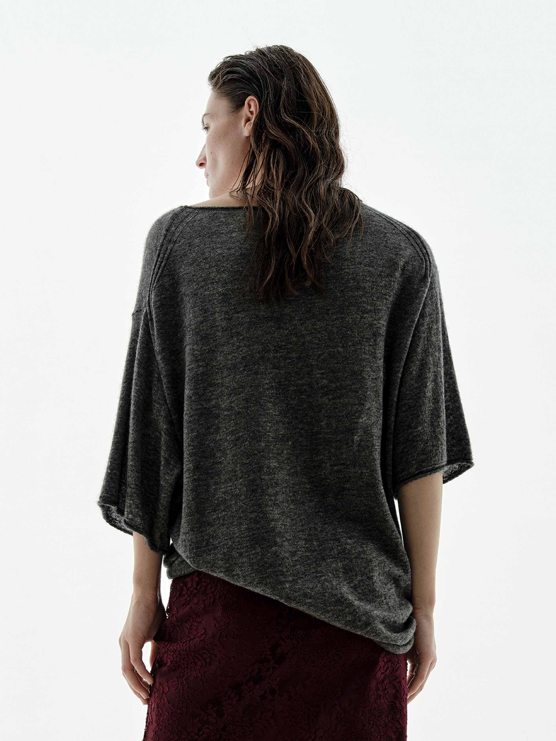 Wool Blend Loose Knitted Top - Image 13