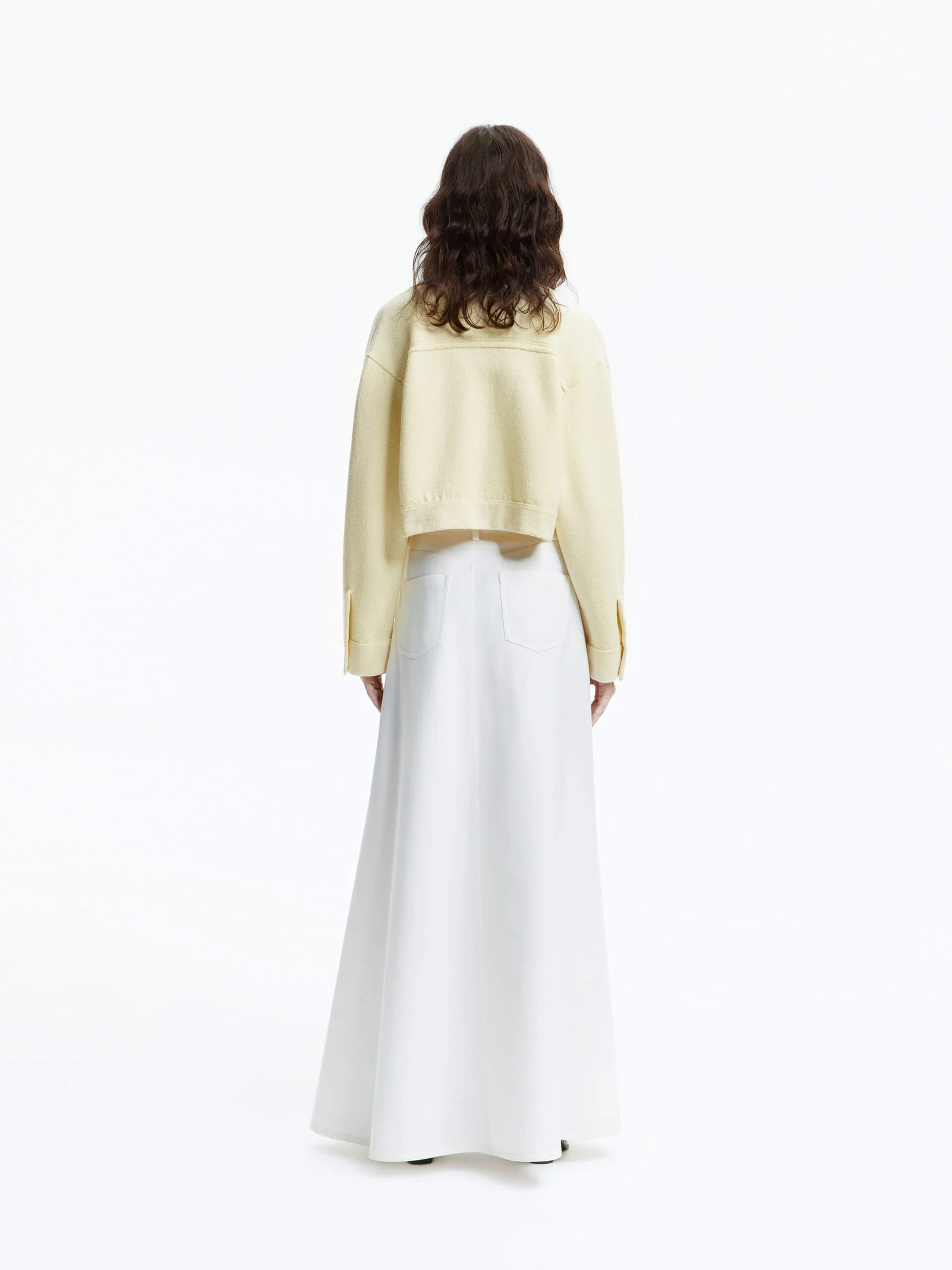 Wool Blend Maxi Skirt - Image 21