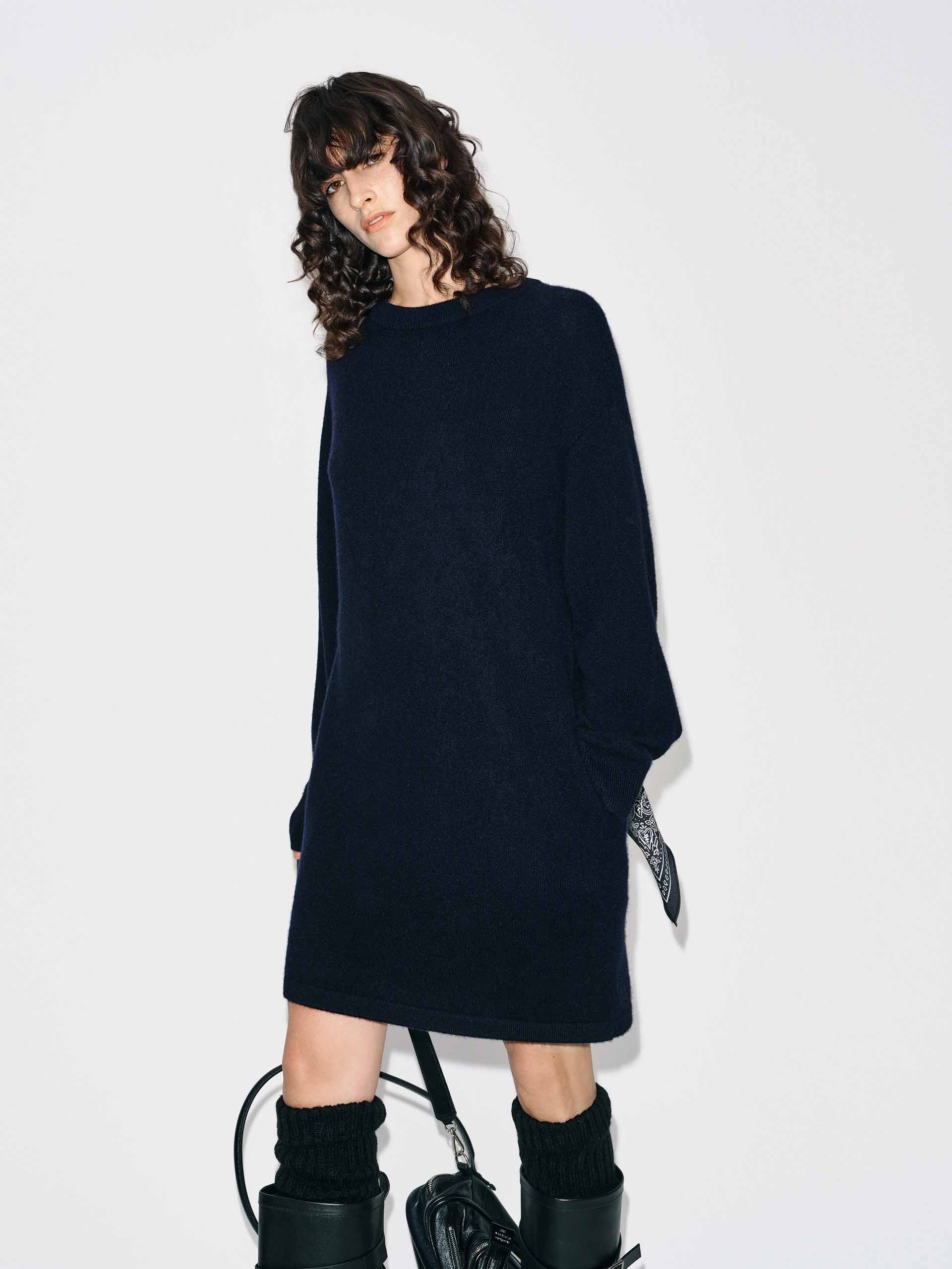 Wool Blend Mini Dress - Image 3