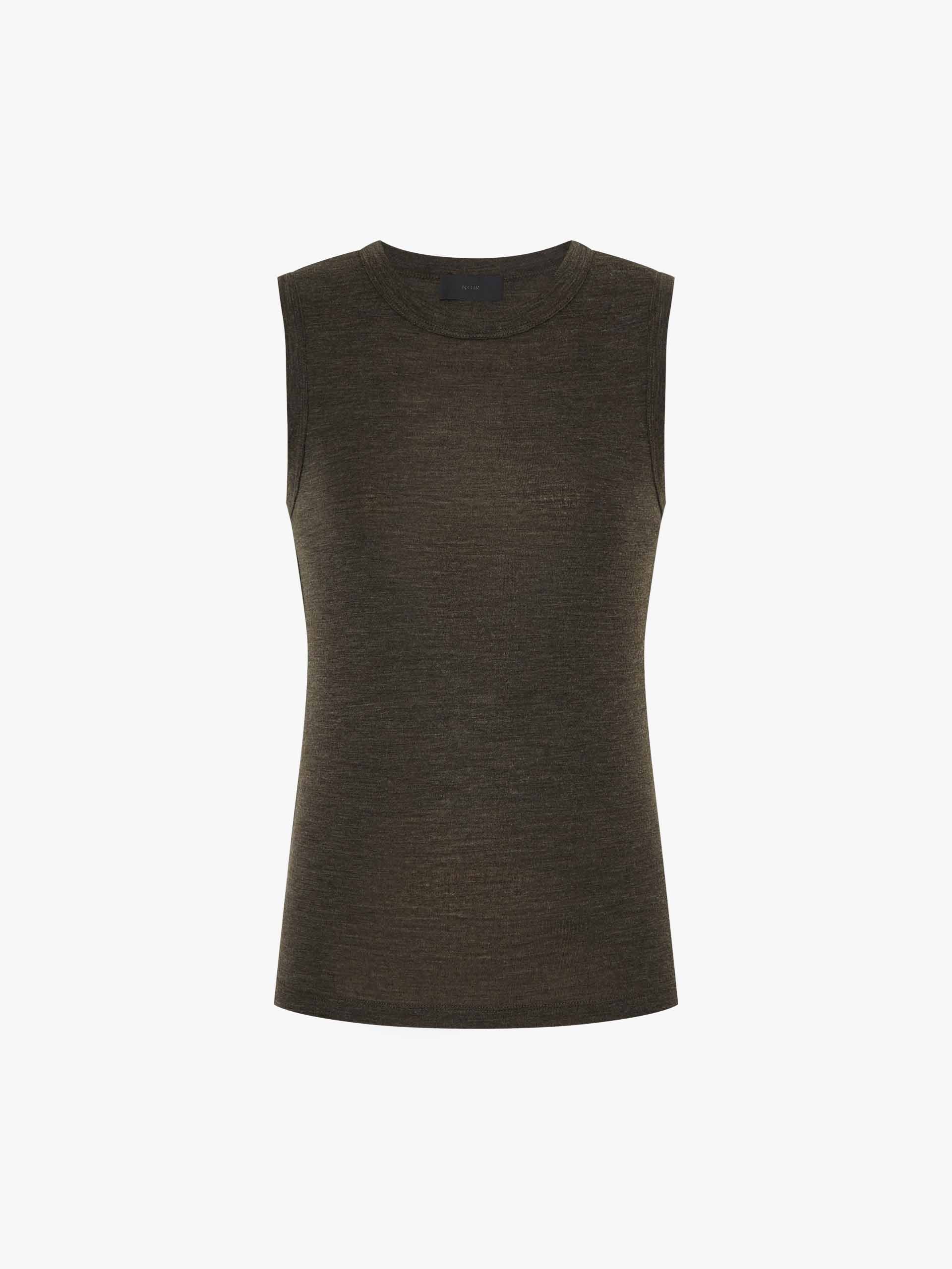 Wool Blend Sleeveless Top - Image 5