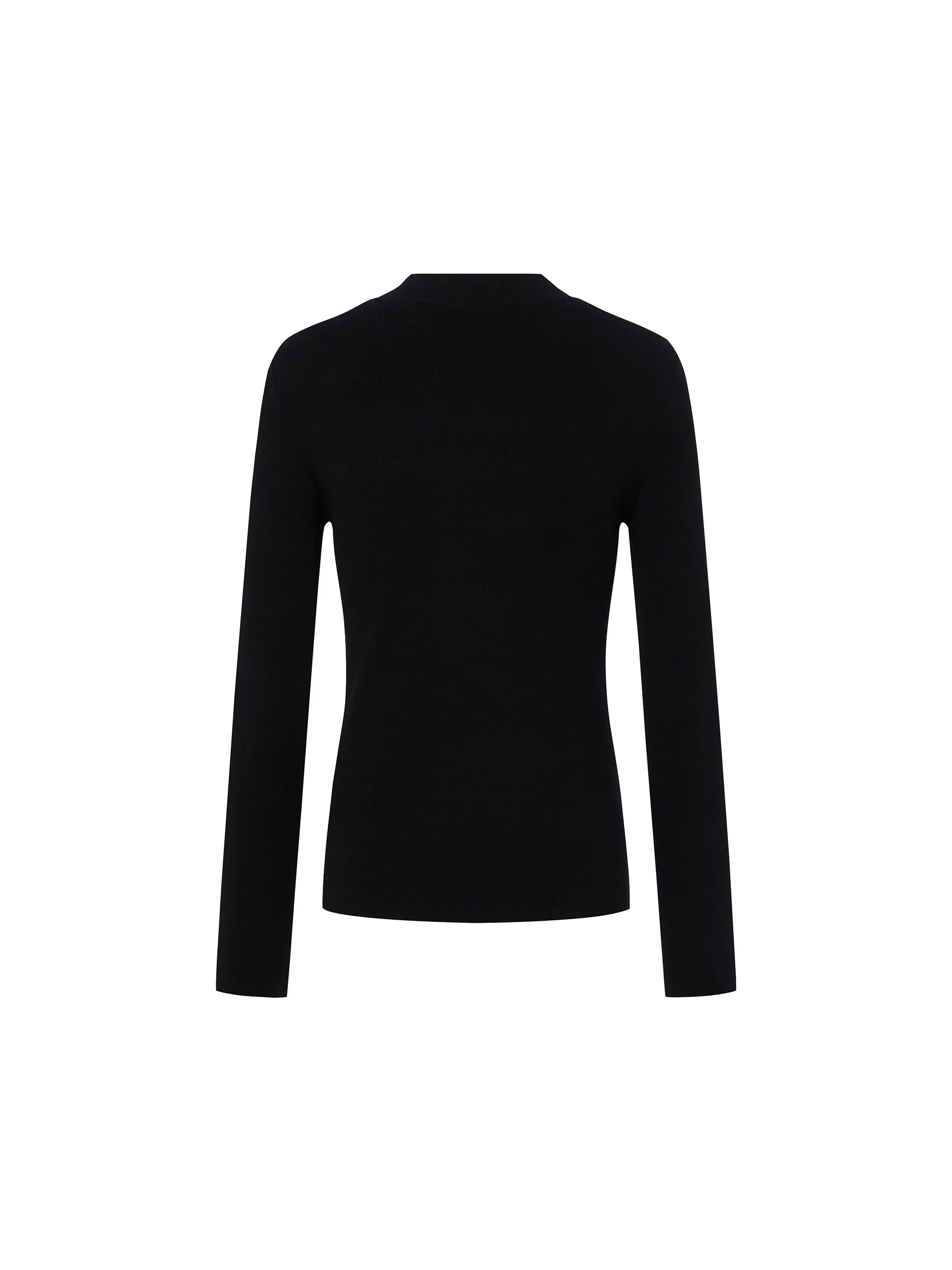 Wool Blend Slim Fit Logo Knit Sweater - Image 9
