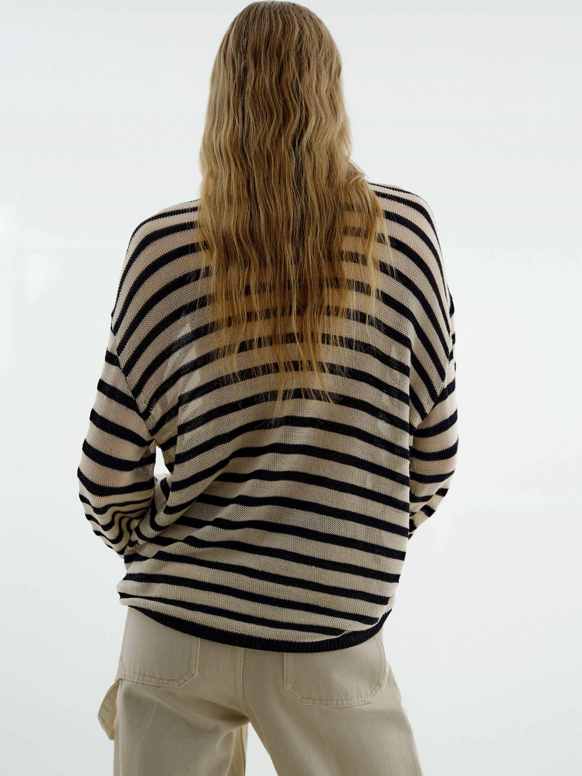 Wool Blend Striped Sweater - Image 6