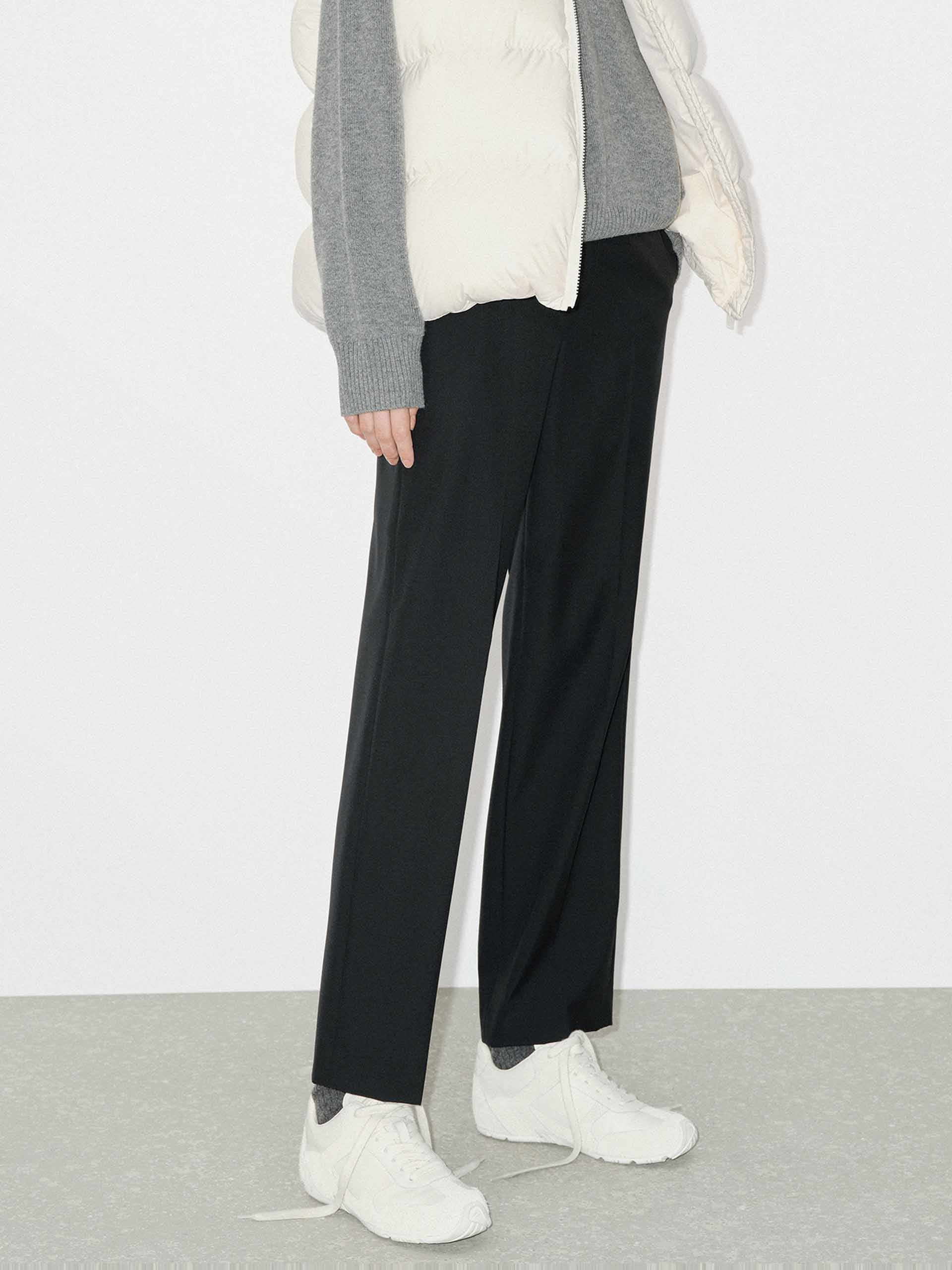 Wool Blend Tailored Ankle Pants - Image 6