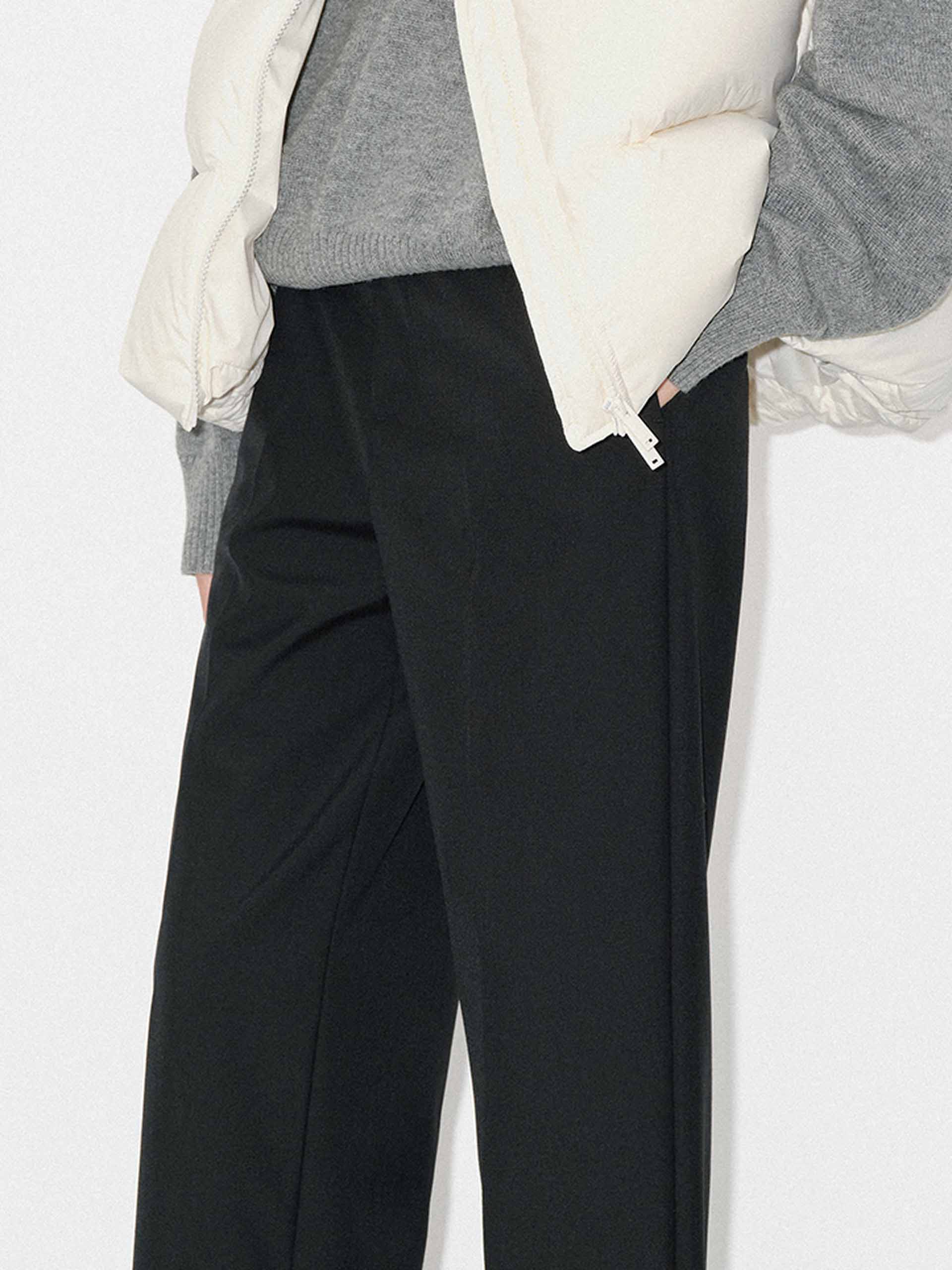 Wool Blend Tailored Ankle Pants - Image 7