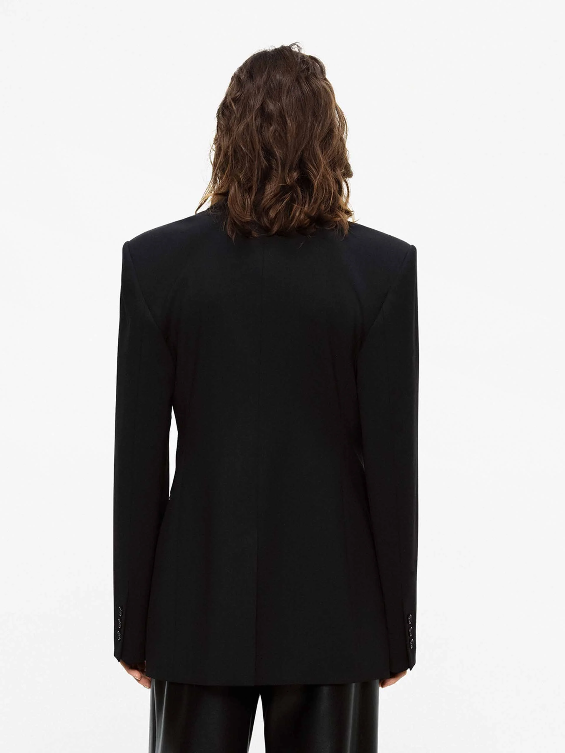 Wool Blend Tailored Blazer - Image 6