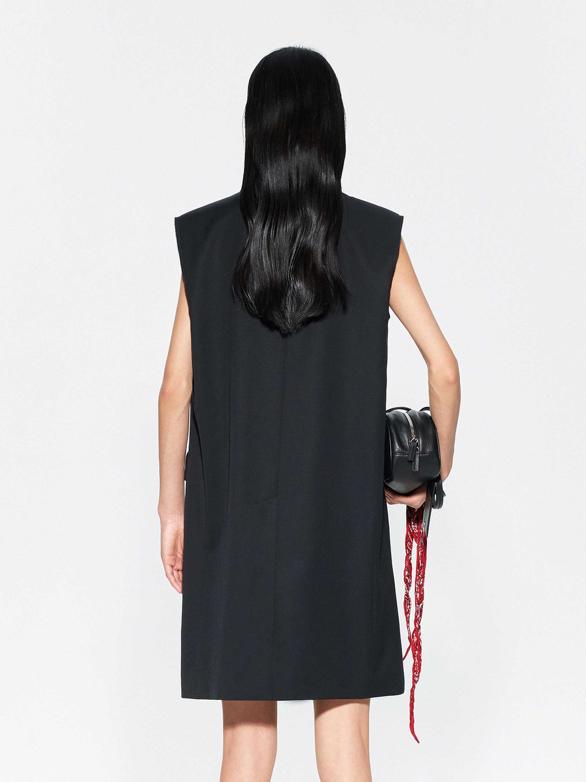 Wool Blend Tailored Dress - Image 3