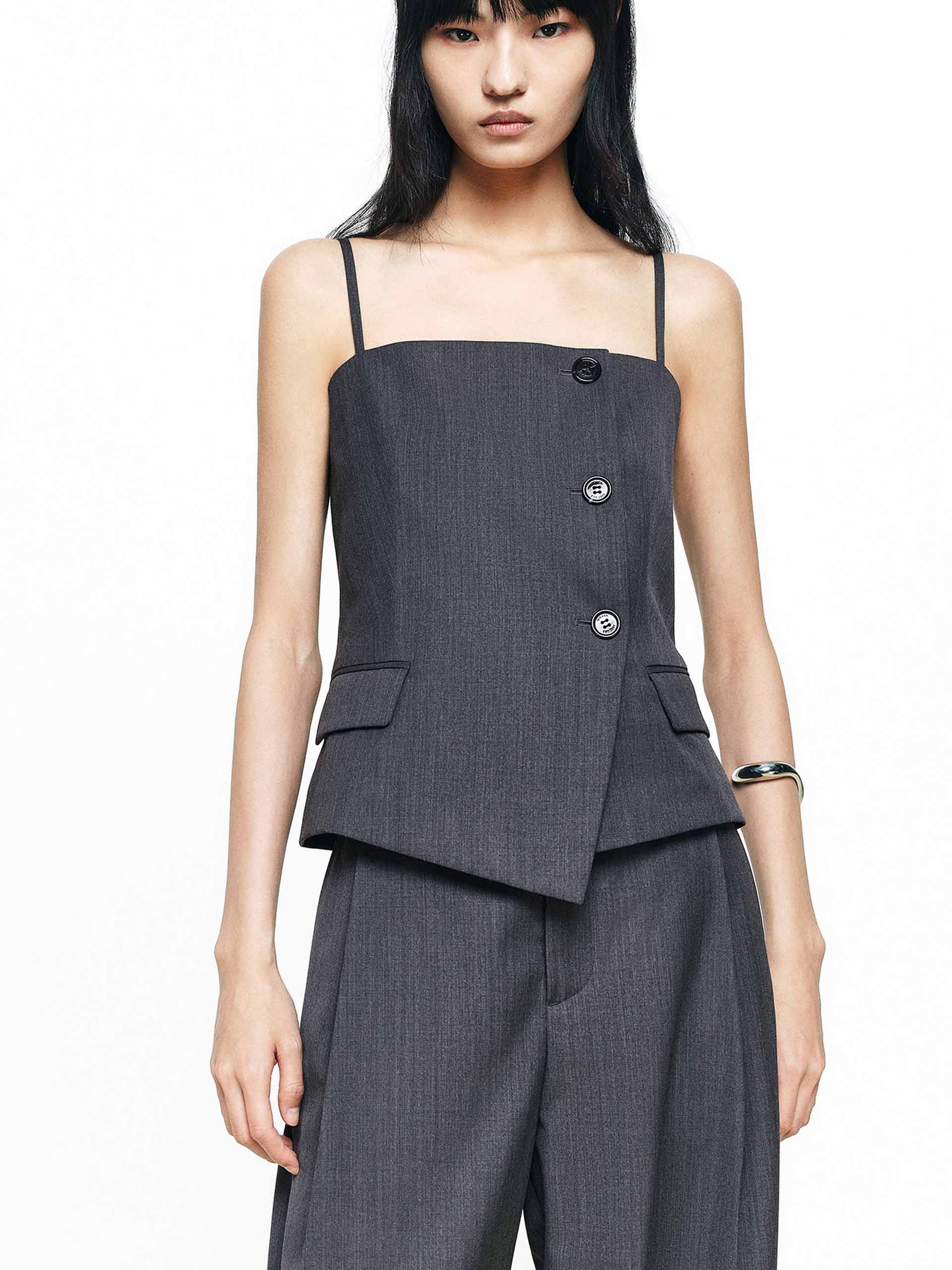 Wool Blend Tailored Top - Image 3