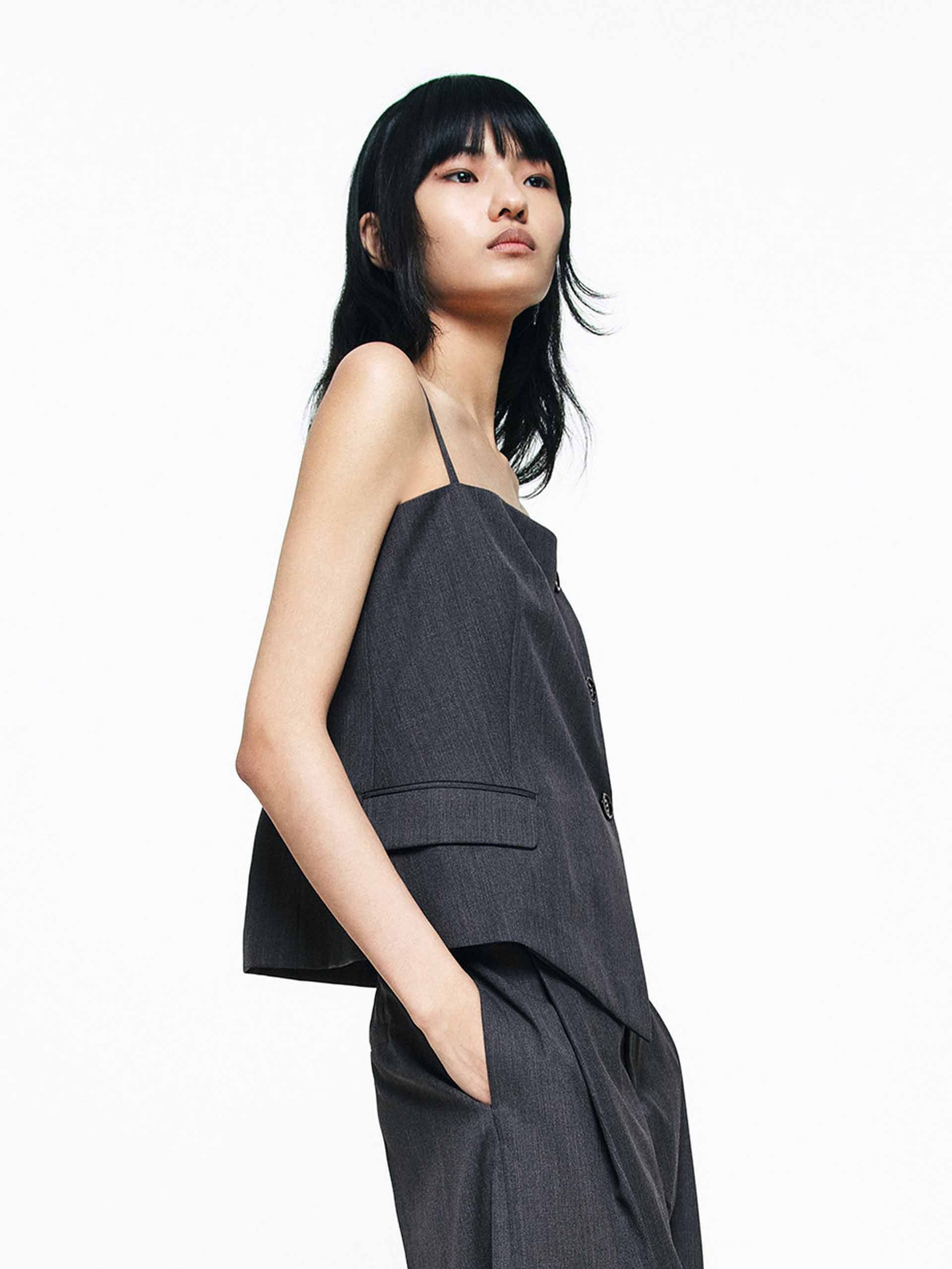 Wool Blend Tailored Top - Image 7
