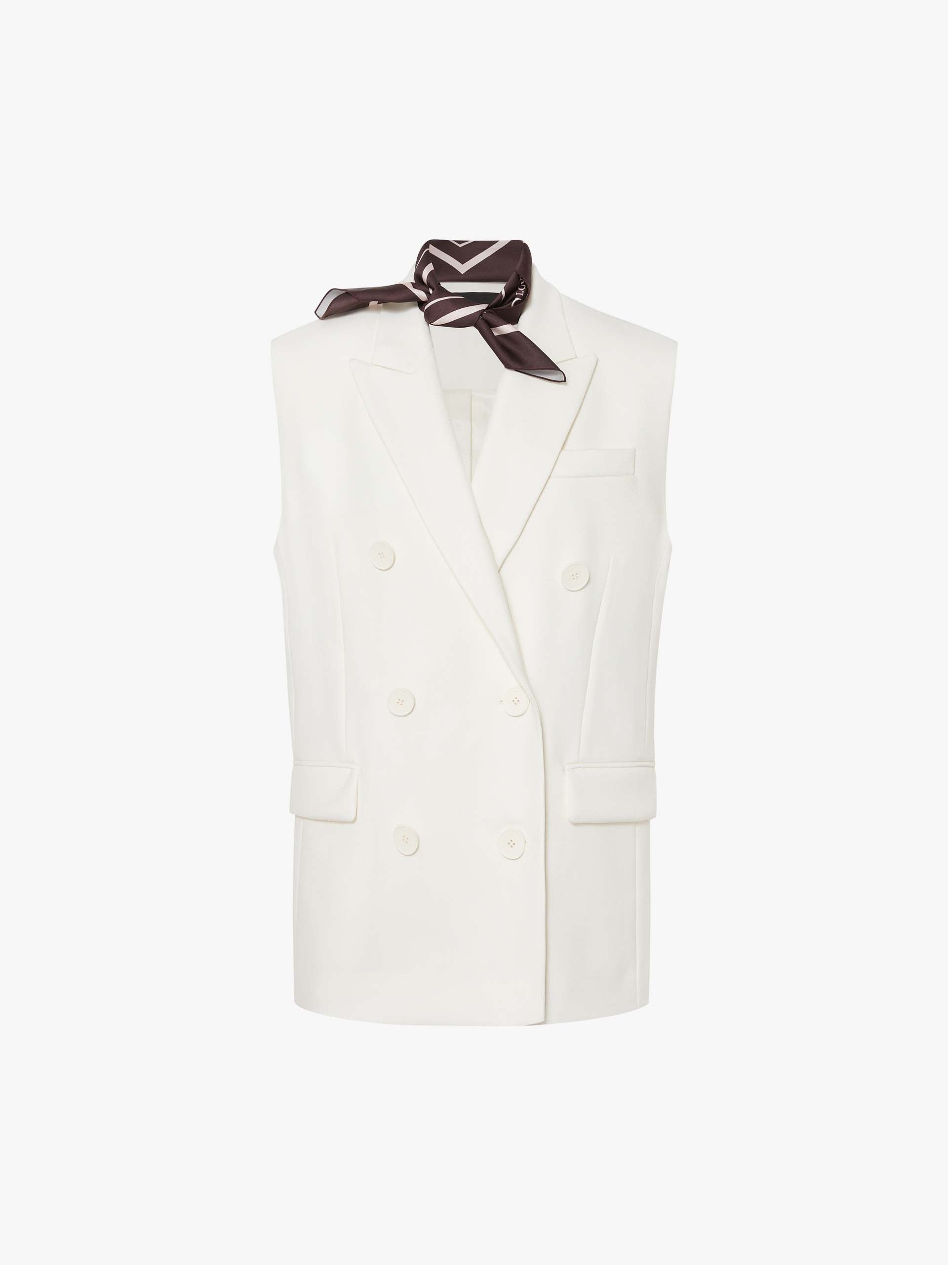 Wool Blend Tailored Waistcoat - Image 5