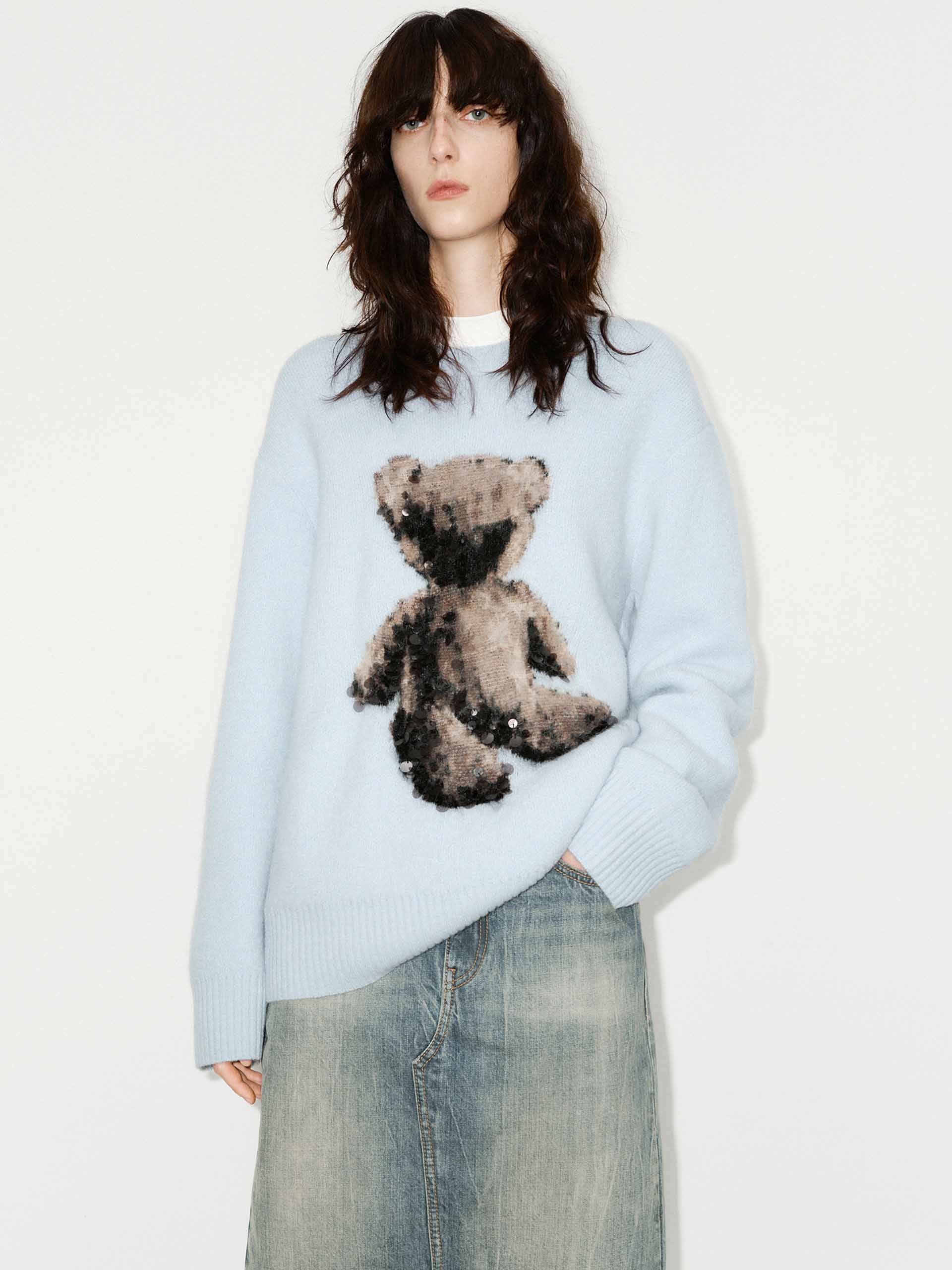 Wool Blend Teddy Sweater - Image 9