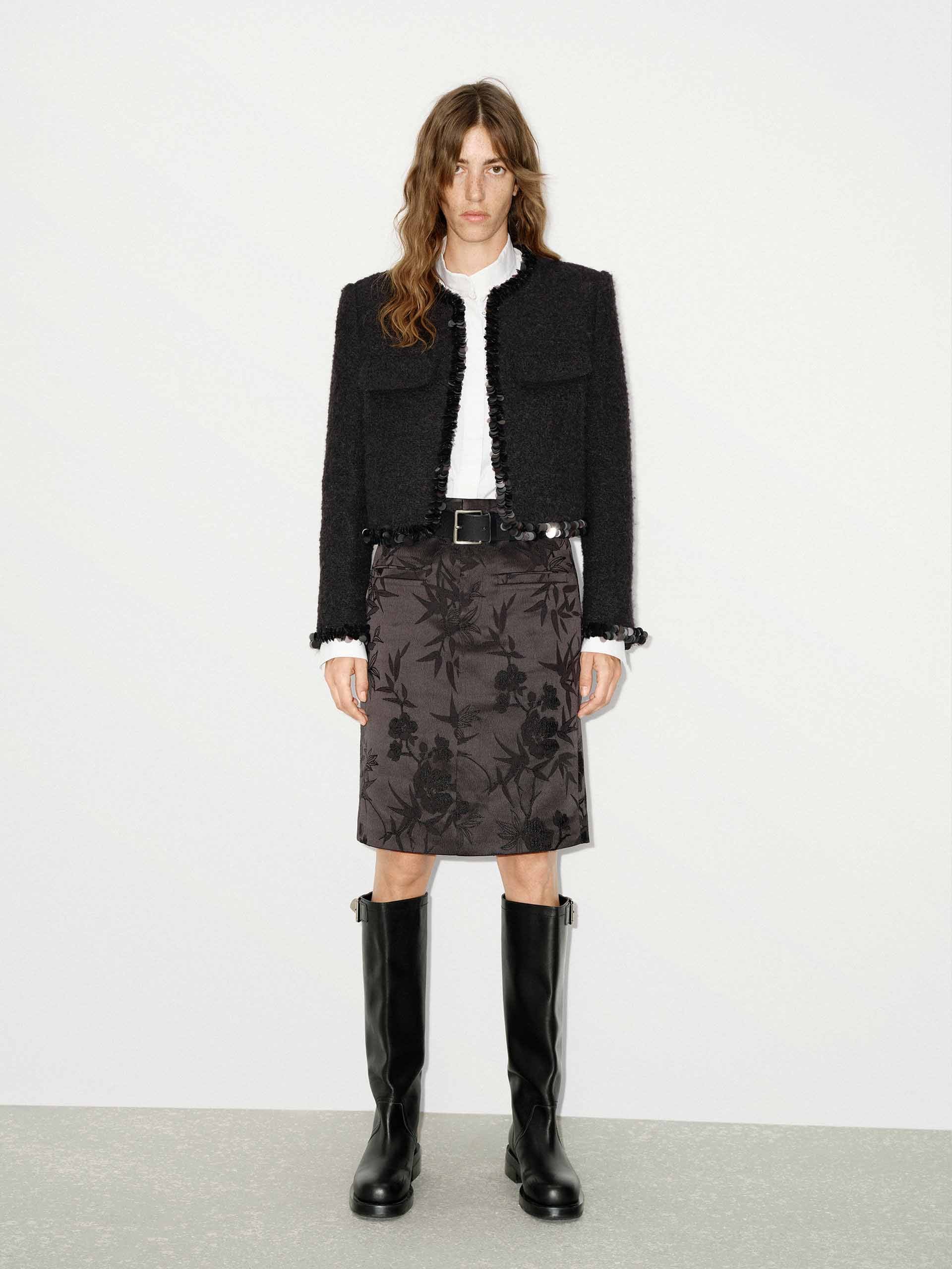 Wool Blend Tweed Jacket - Image 2