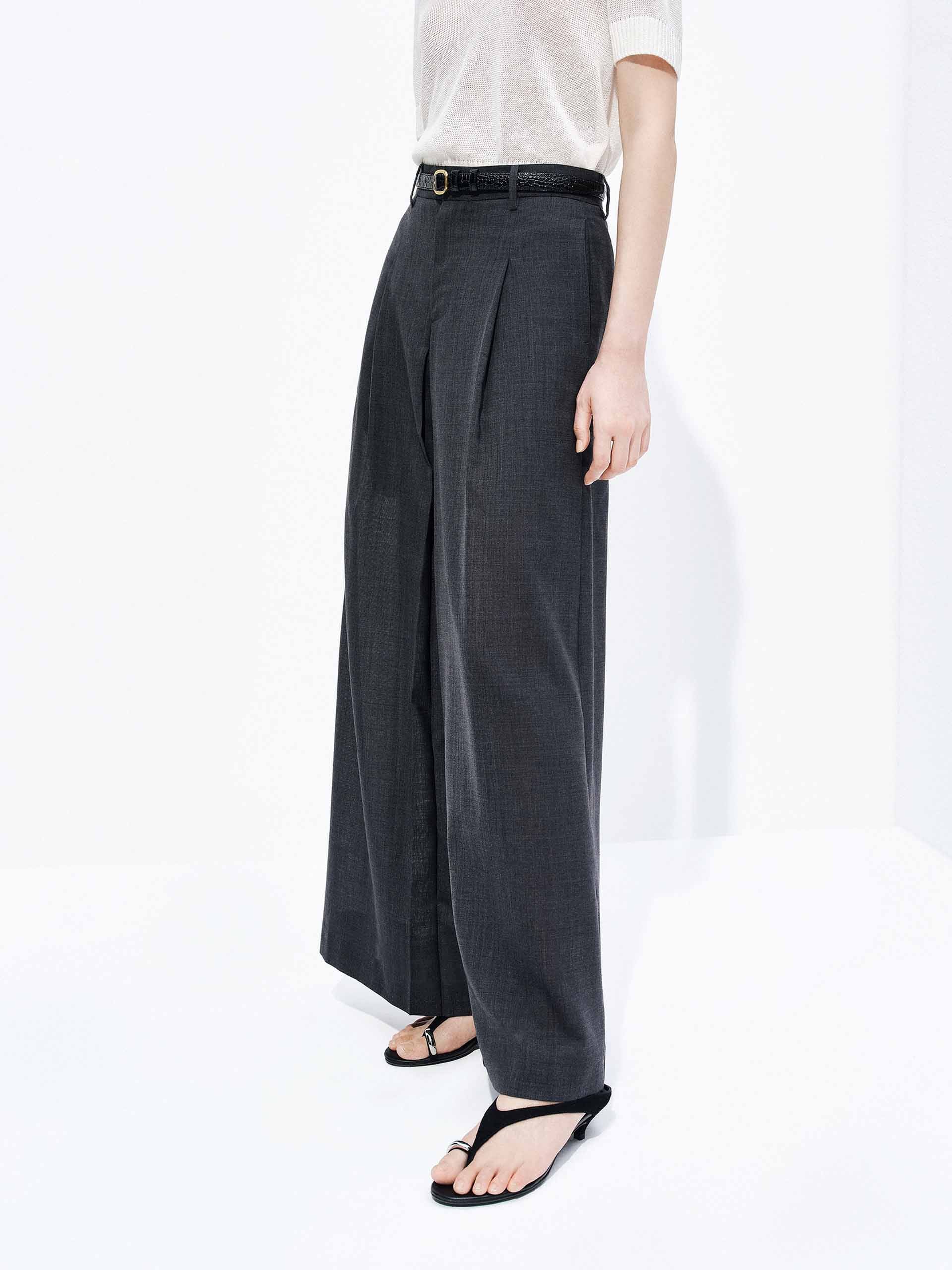 Wool Blend Wide Pants - Image 6