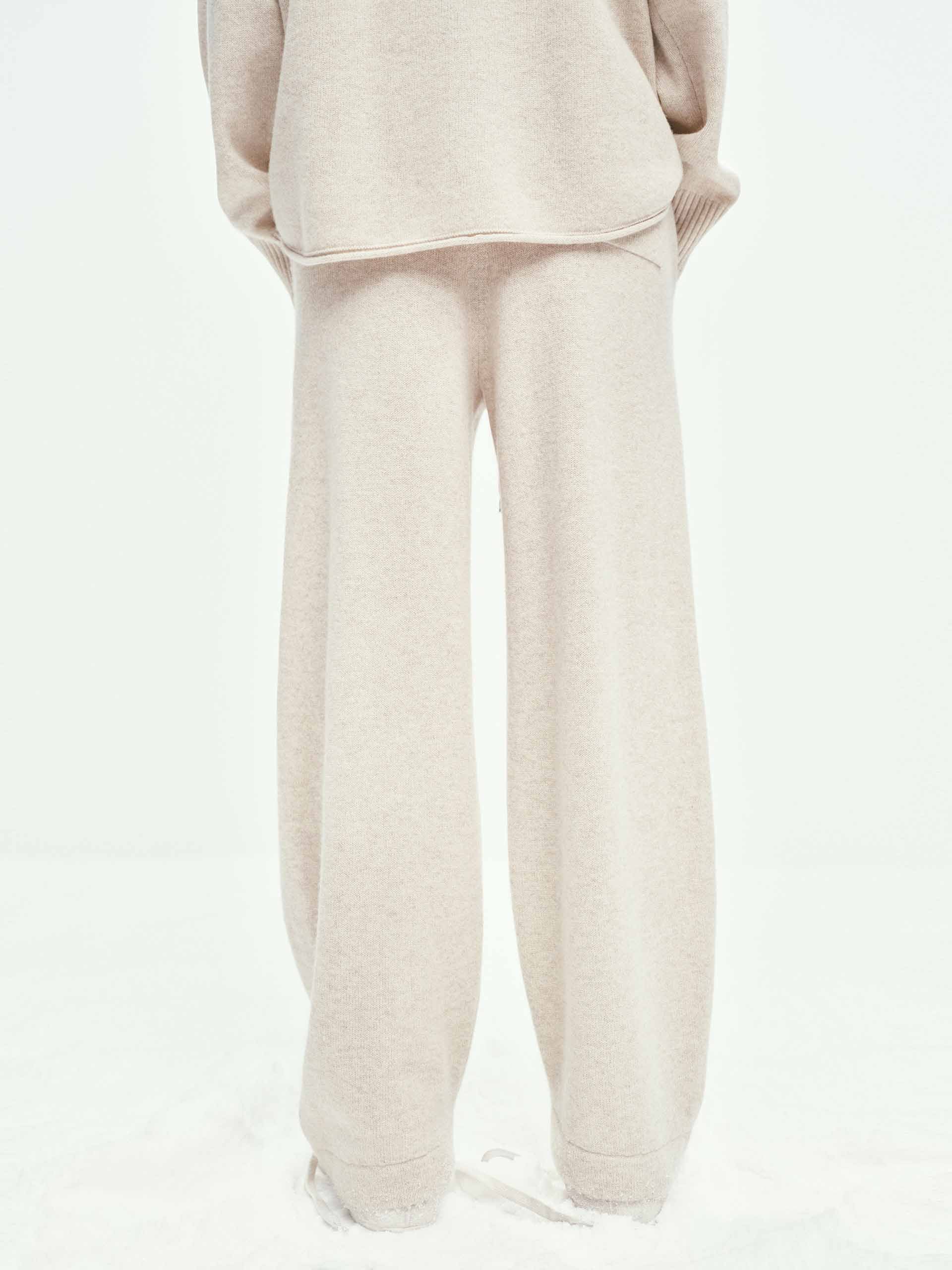 Wool Cashmere Barrel Pants - Image 6