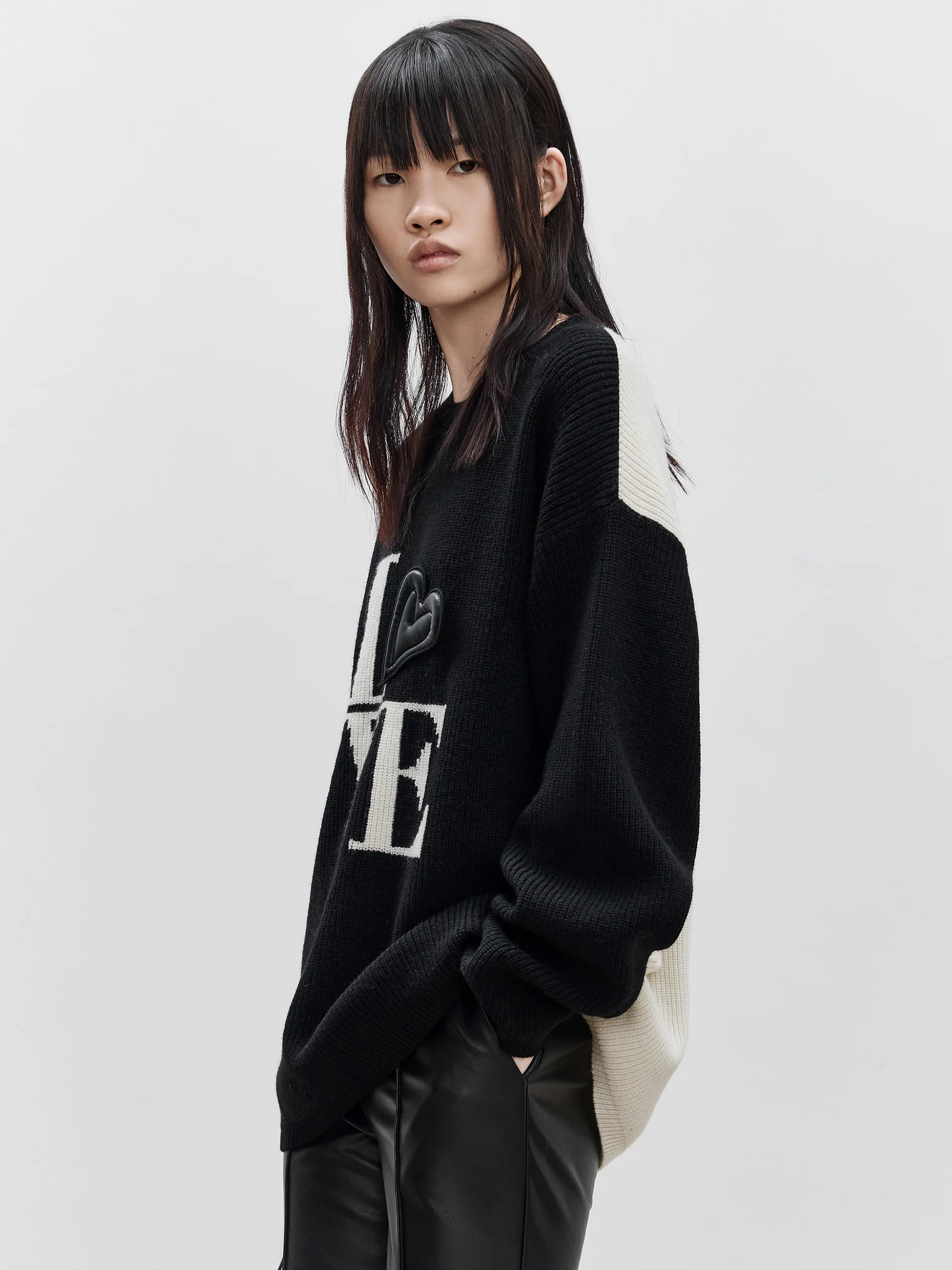 Wool Drop Shoulder Knit Pullover - Image 14