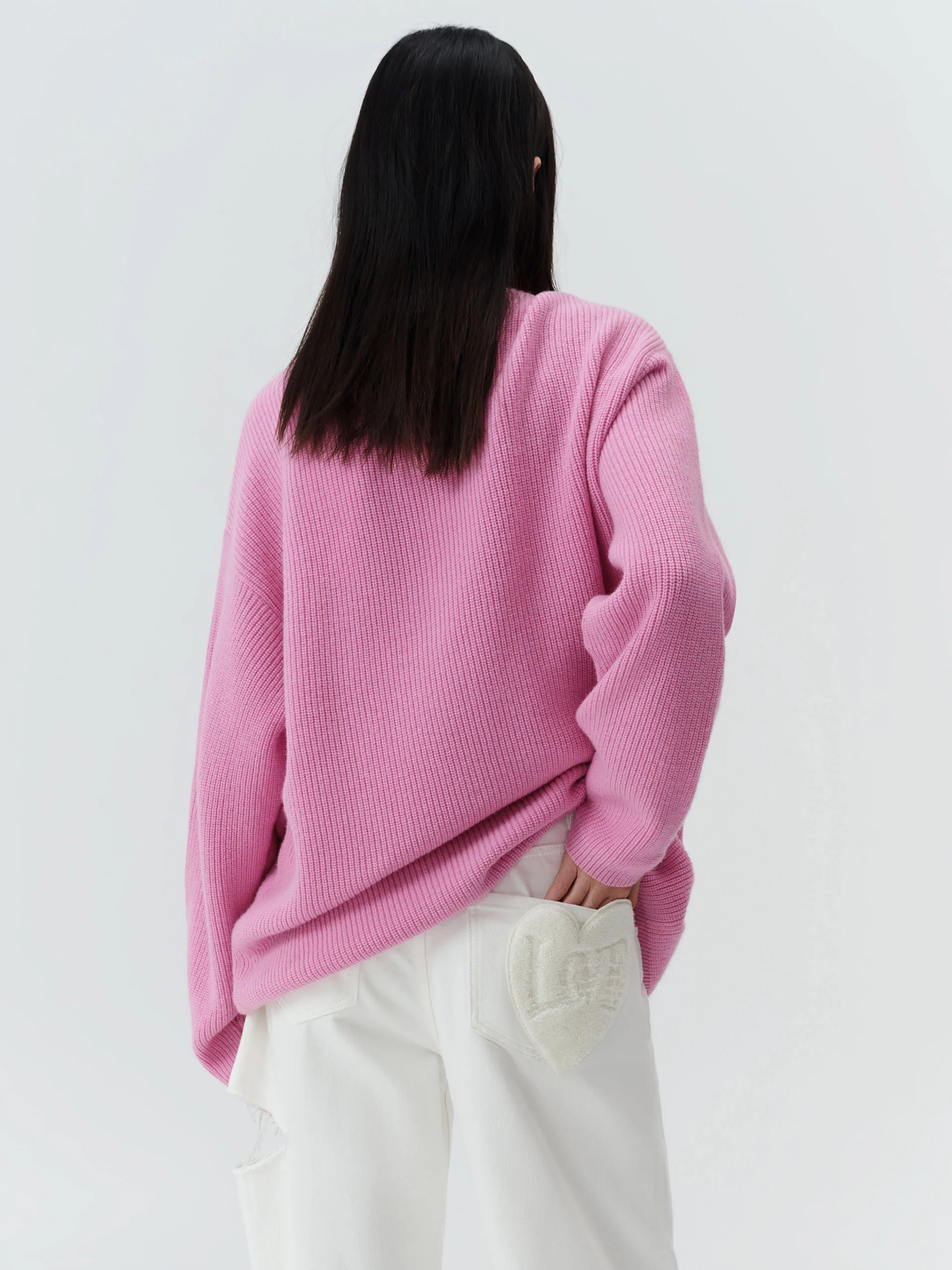 Wool Drop Shoulder Knit Pullover - Image 4