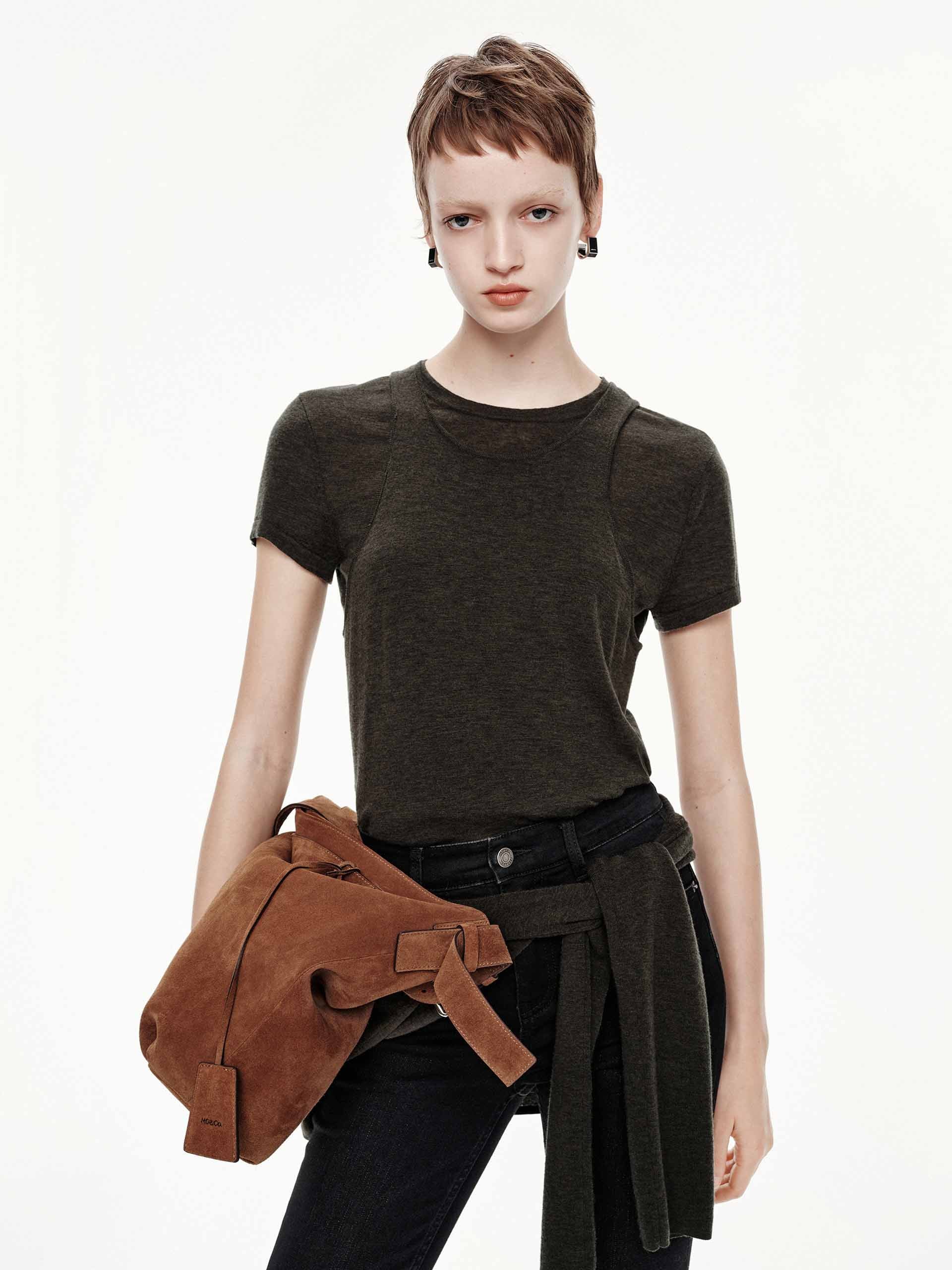 Wool Knitted Top With Tank - Image 3