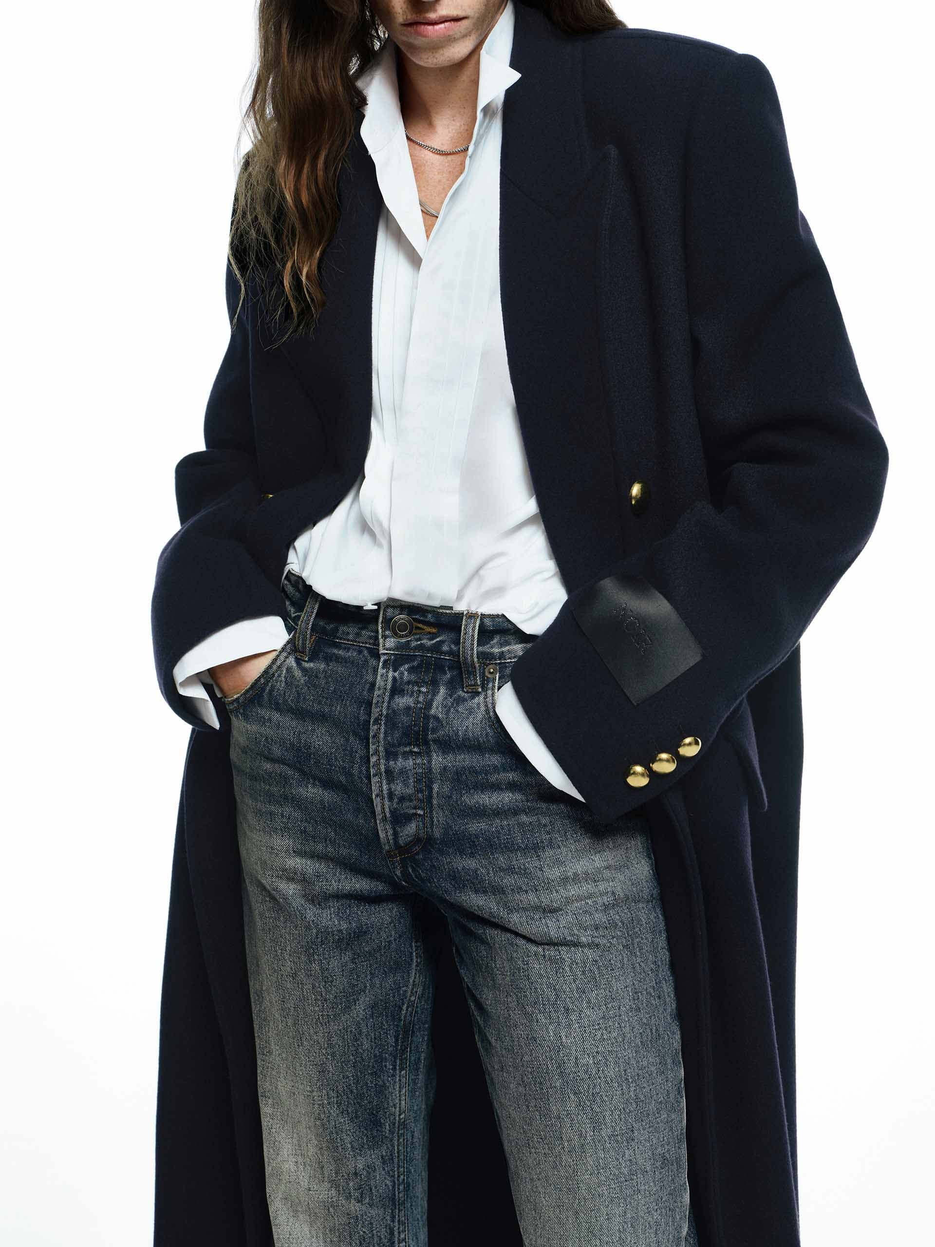 Wool Longline Overcoat - Image 2