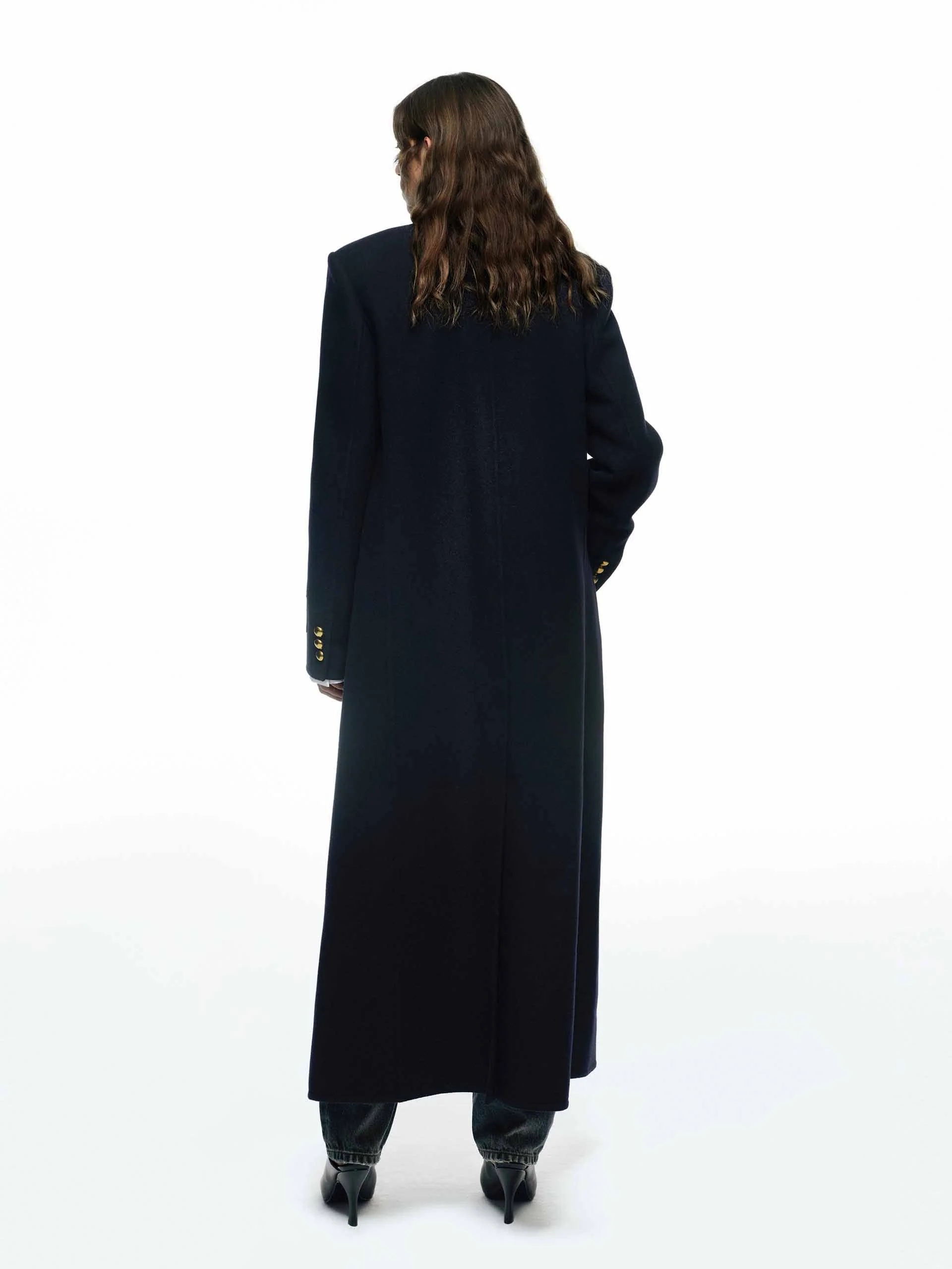 Wool Longline Overcoat - Image 3