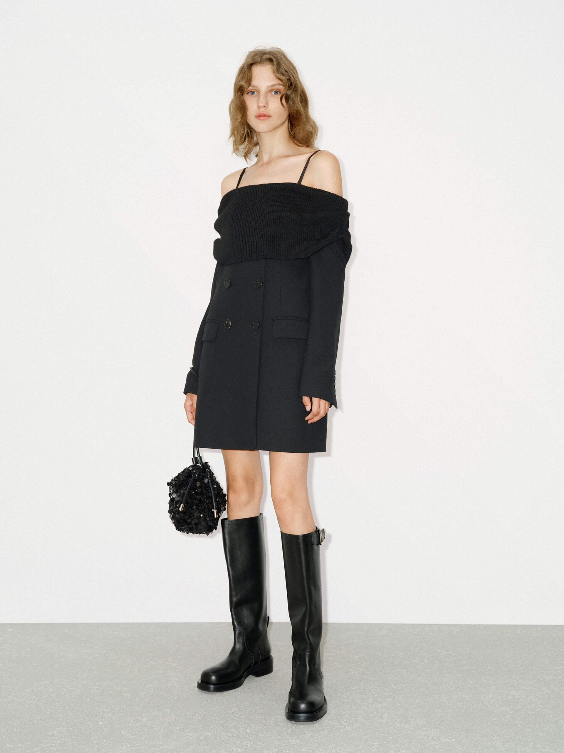 Wool Mini Blazer Dress - Image 2