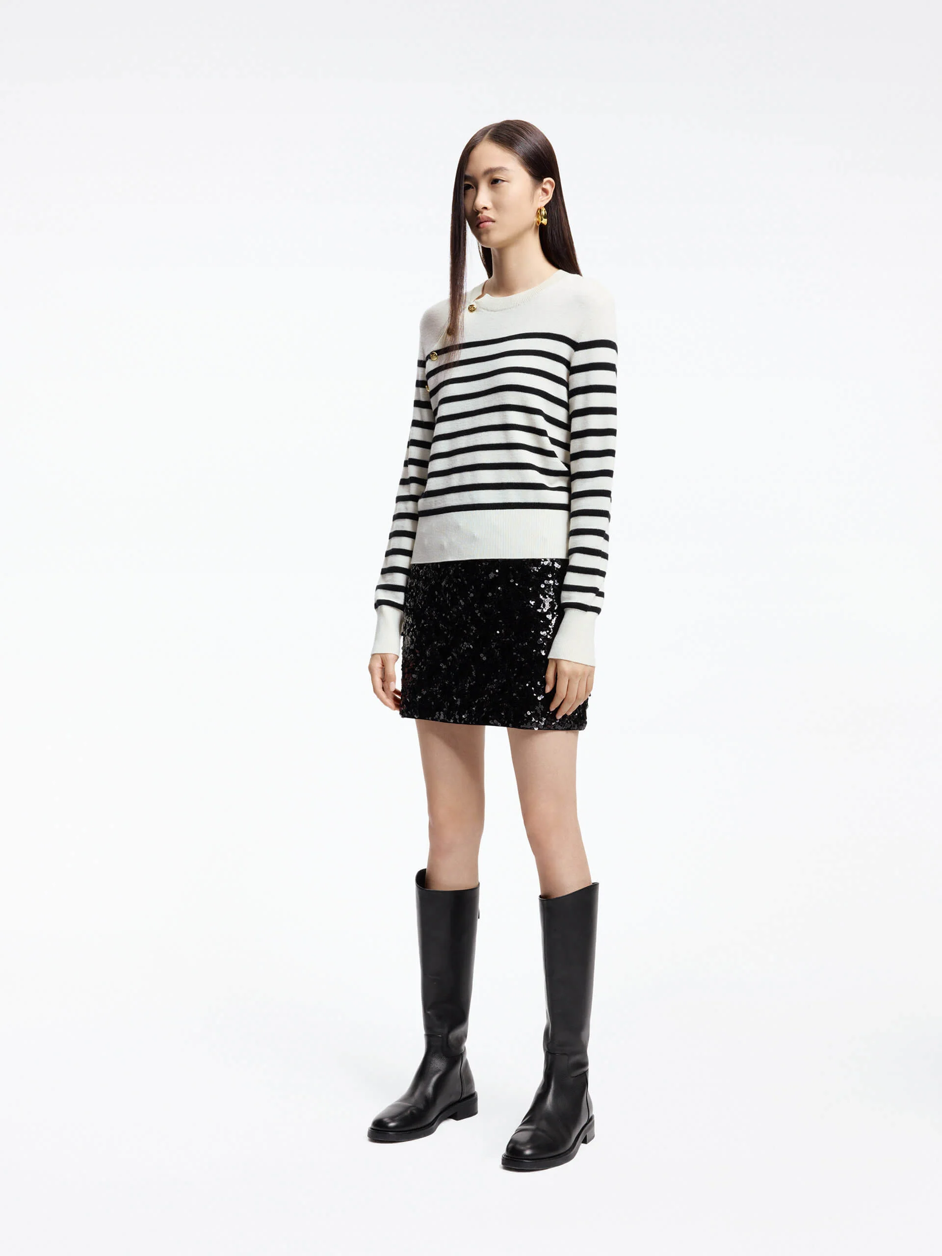 Wool Striped Knit Sweater - Image 16