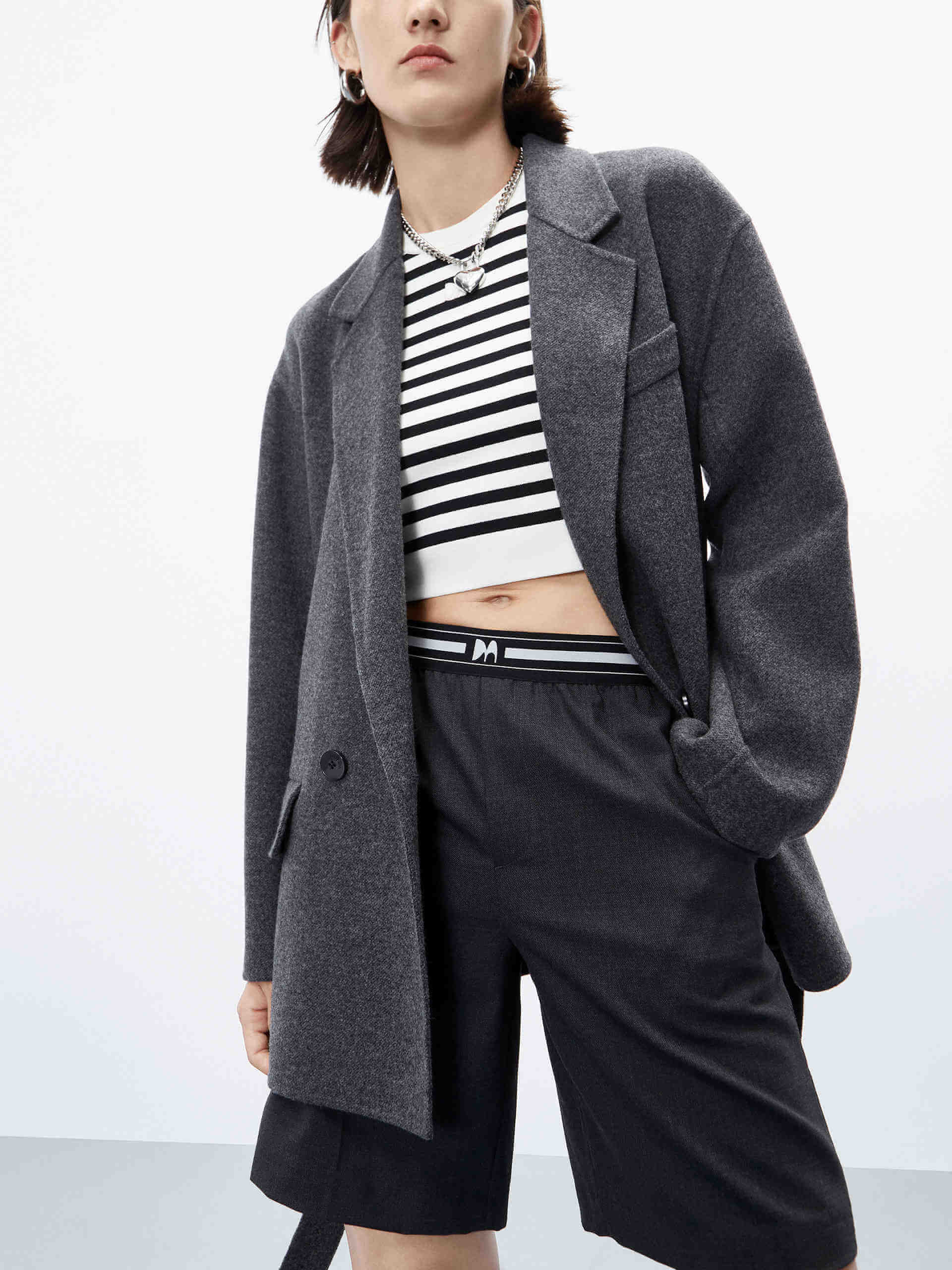 Wool Structured Blazer Coat - Image 14