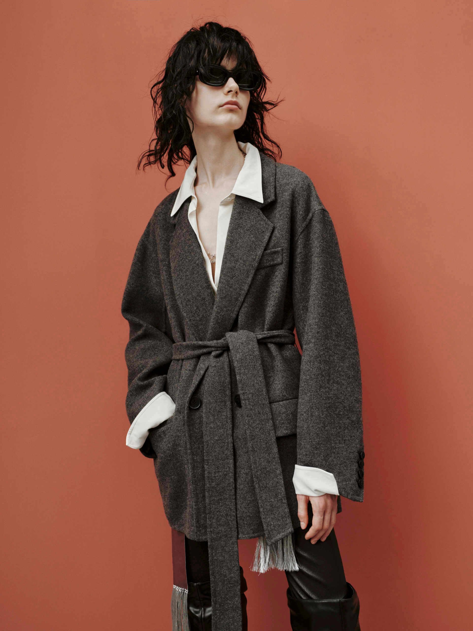 Wool Structured Blazer Coat - Image 4