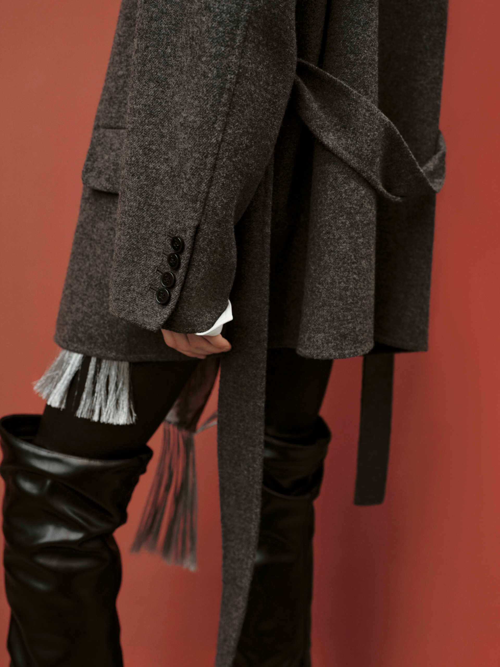 Wool Structured Blazer Coat - Image 6