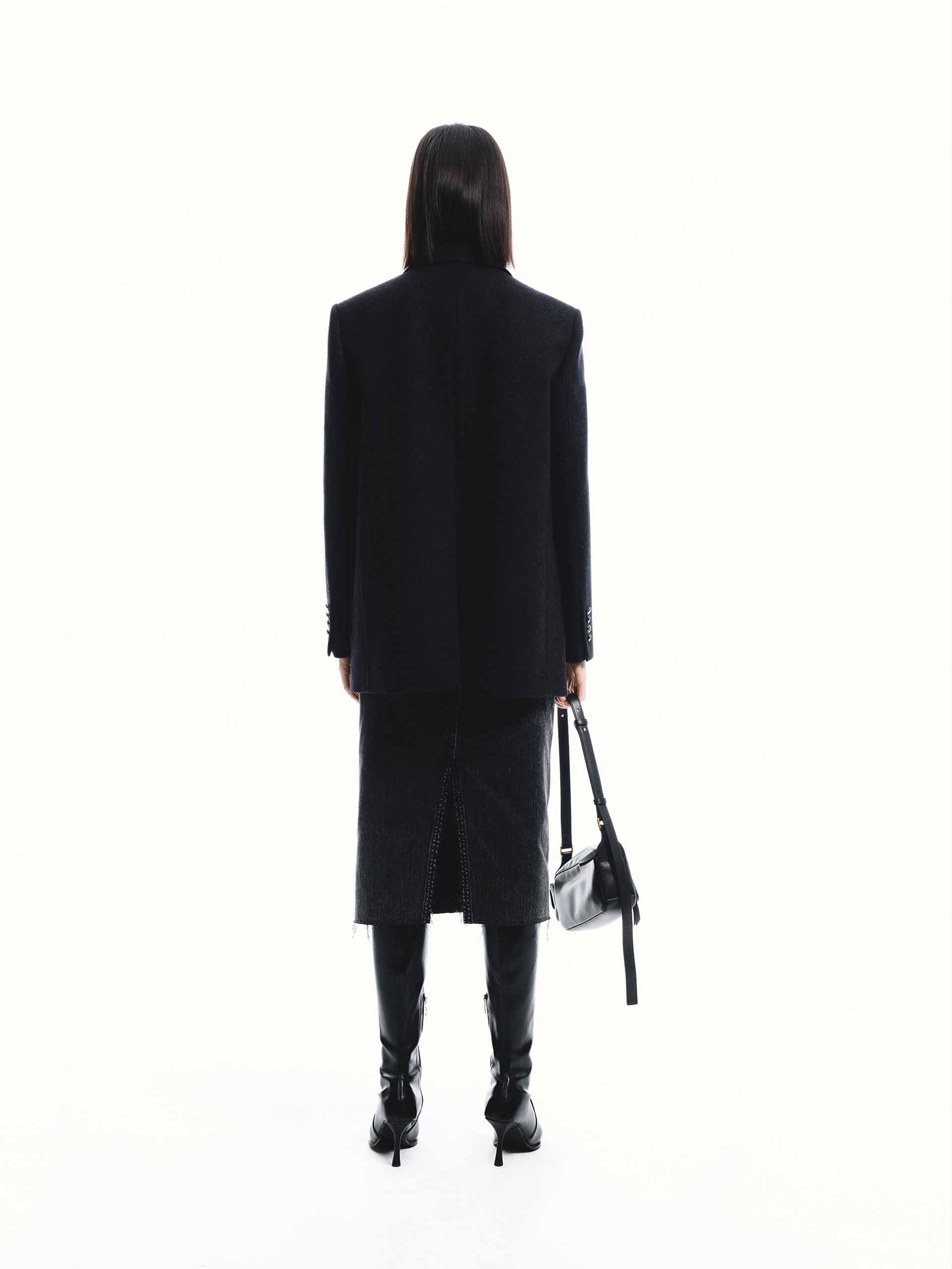 Wool Tailored Blazer Coat - Image 19