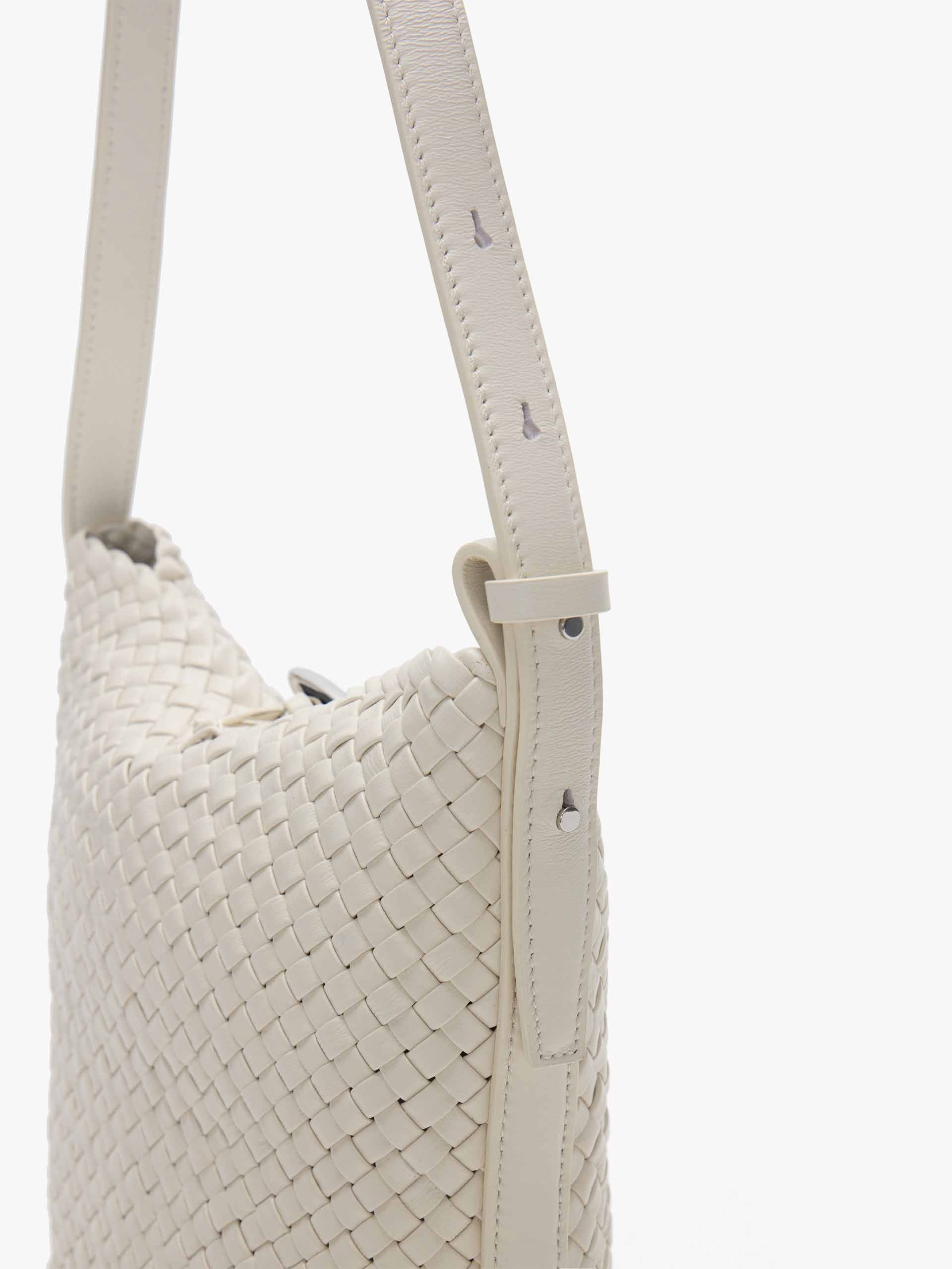 Woven Leather Bucket Bag - Image 7