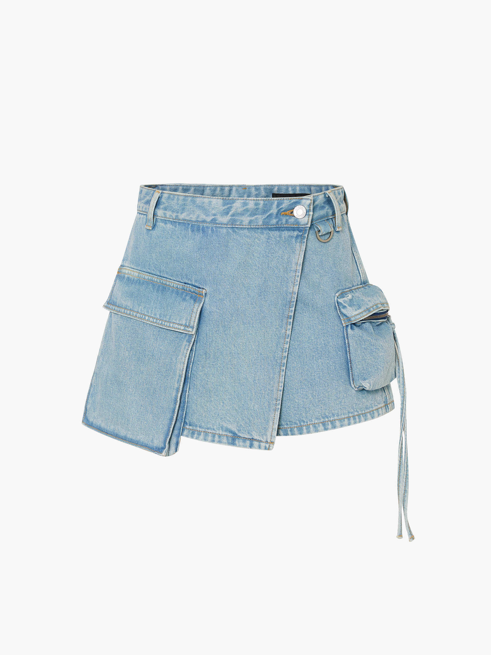 Wrap Detail Cargo Shorts - Image 5