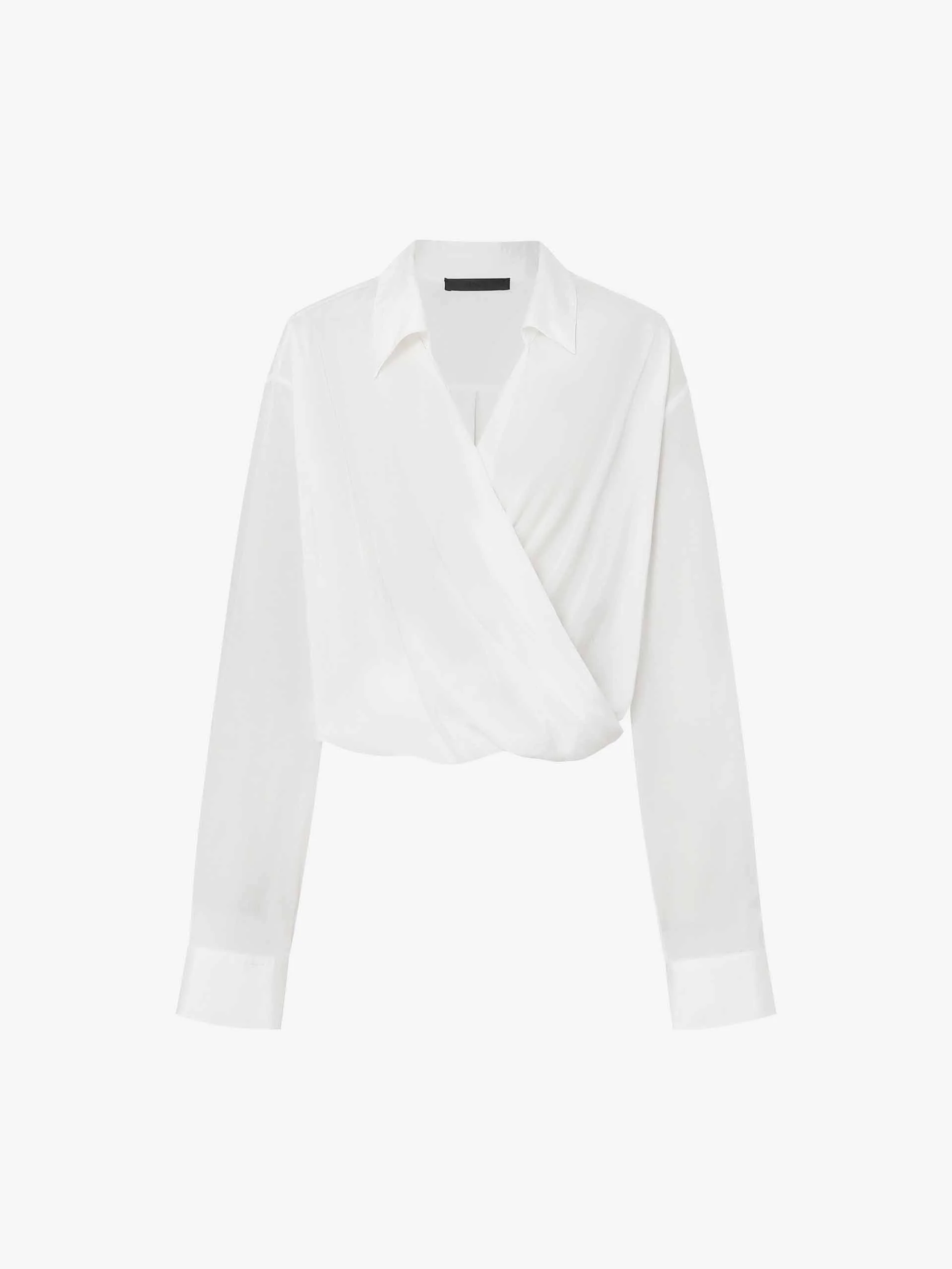 Wrap Detail Cropped Blouse - Image 5