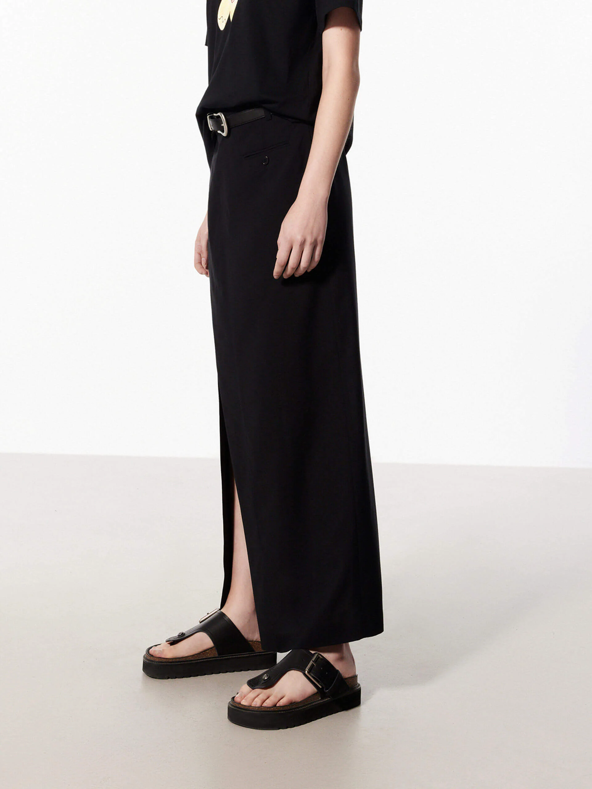 Wrap Detail Midi Skirt - Image 14