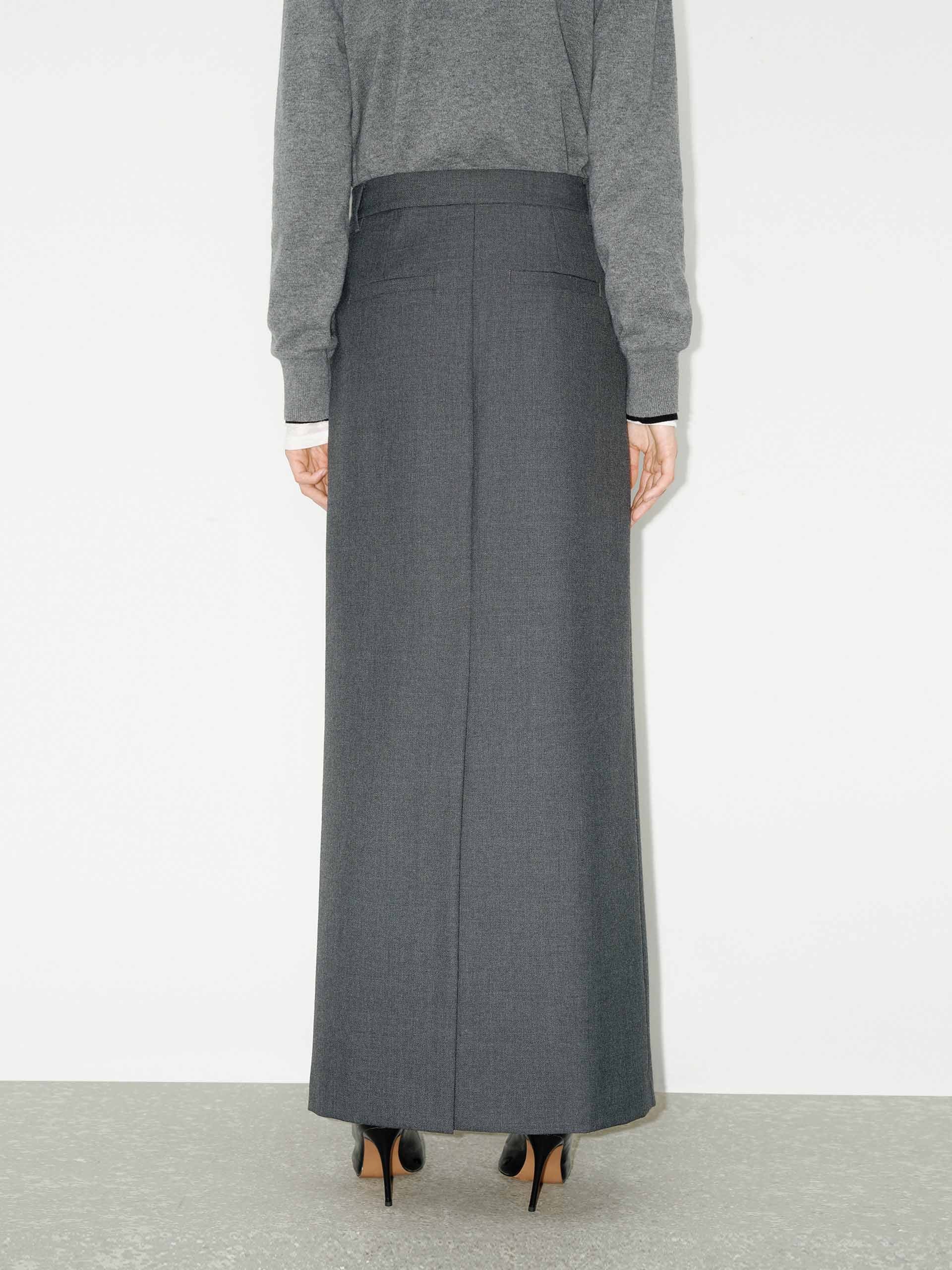 Wrap Detail Slit Maxi Skirt - Image 3