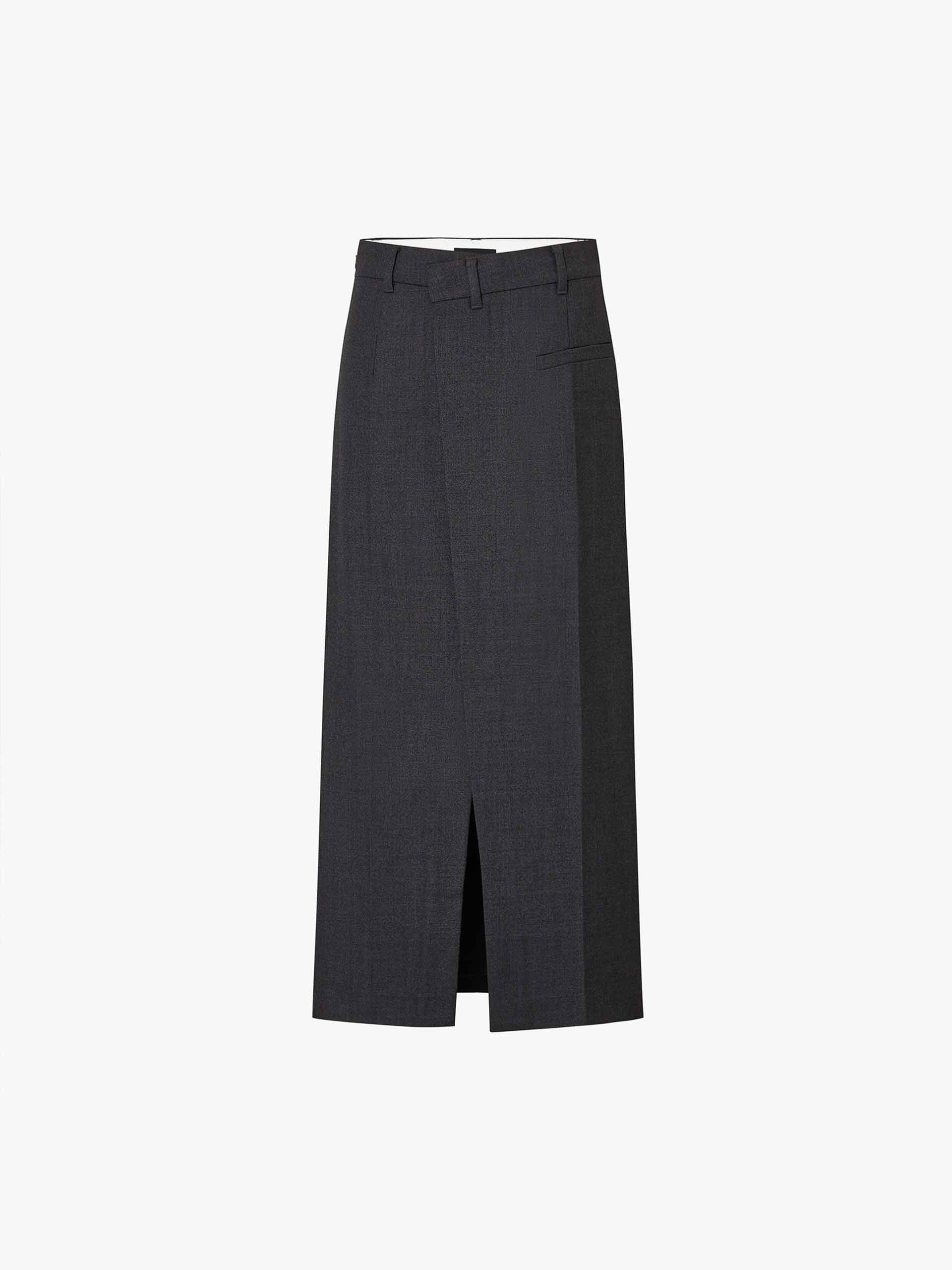 Wrap Detail Slit Maxi Skirt - Image 5