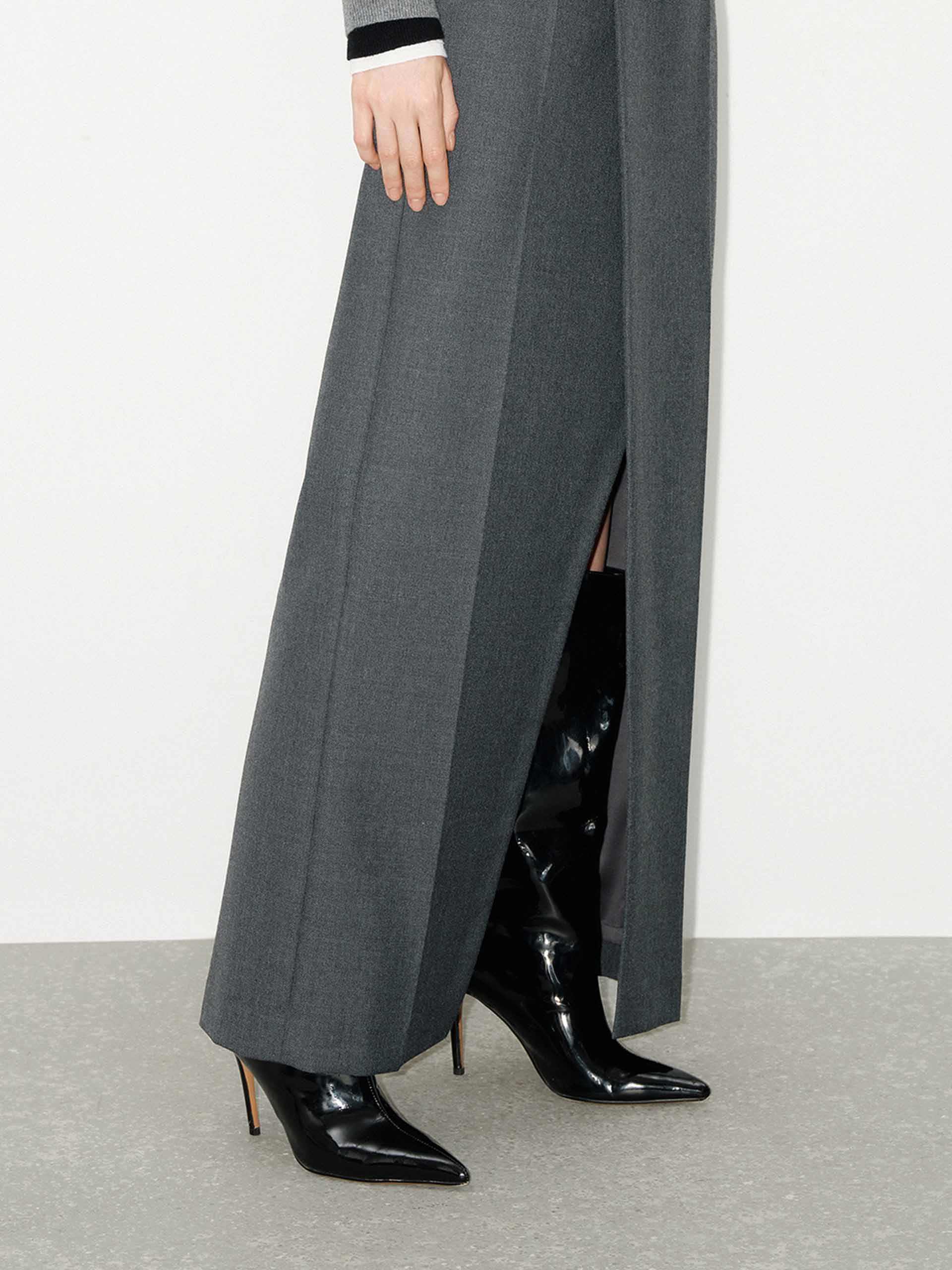 Wrap Detail Slit Maxi Skirt - Image 8