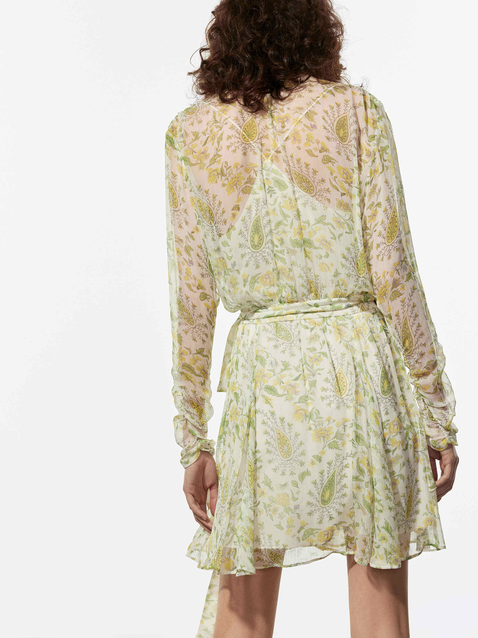 Wrap Floral Print Dress - Image 7