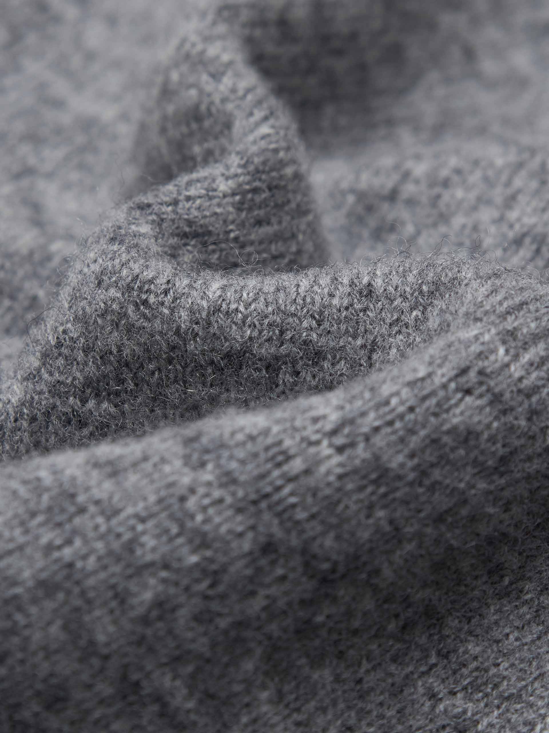 Zip Closure Wool Cardigan - Image 12