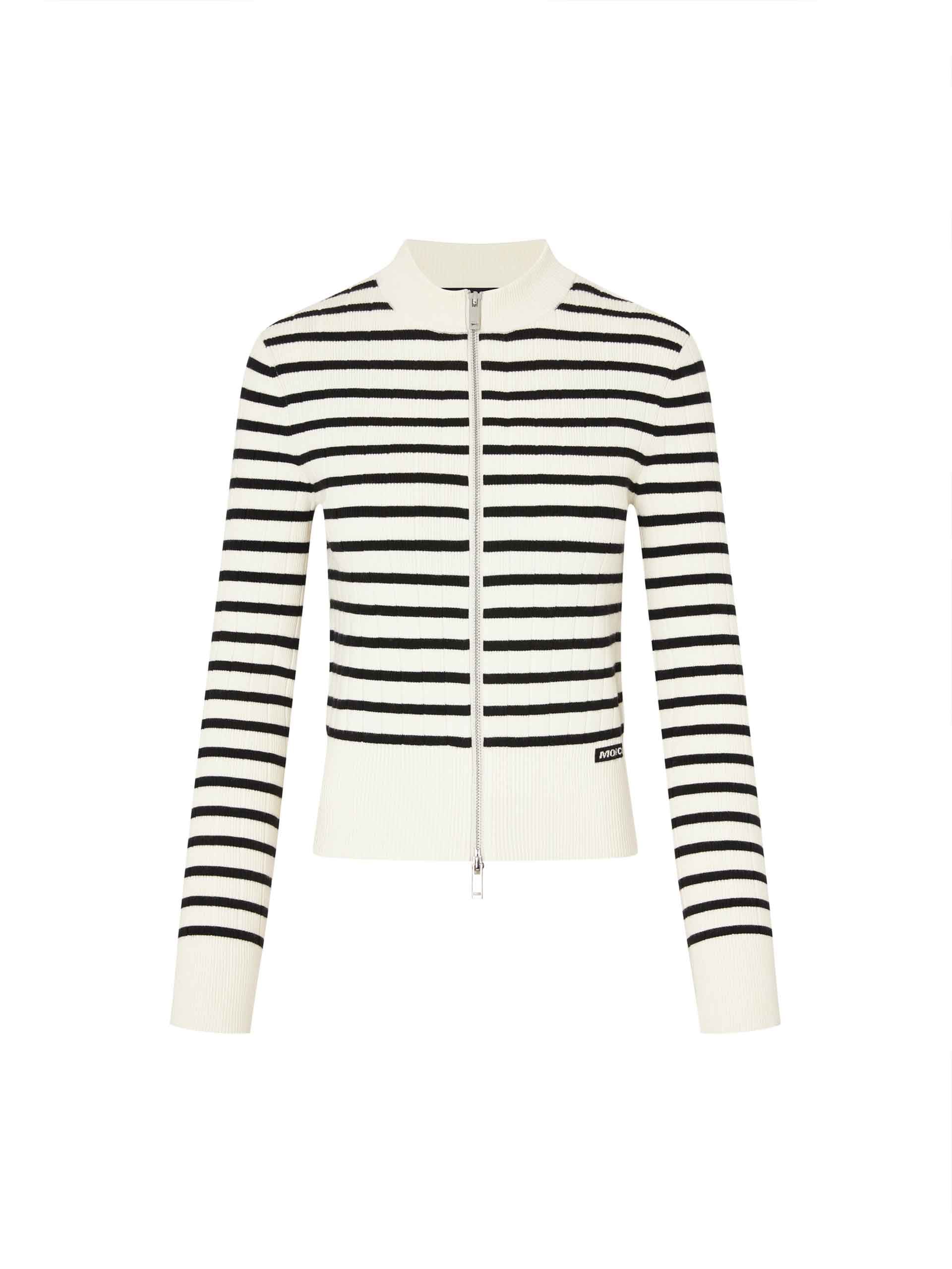Zipper Detail Knitted Cardigan - Image 12