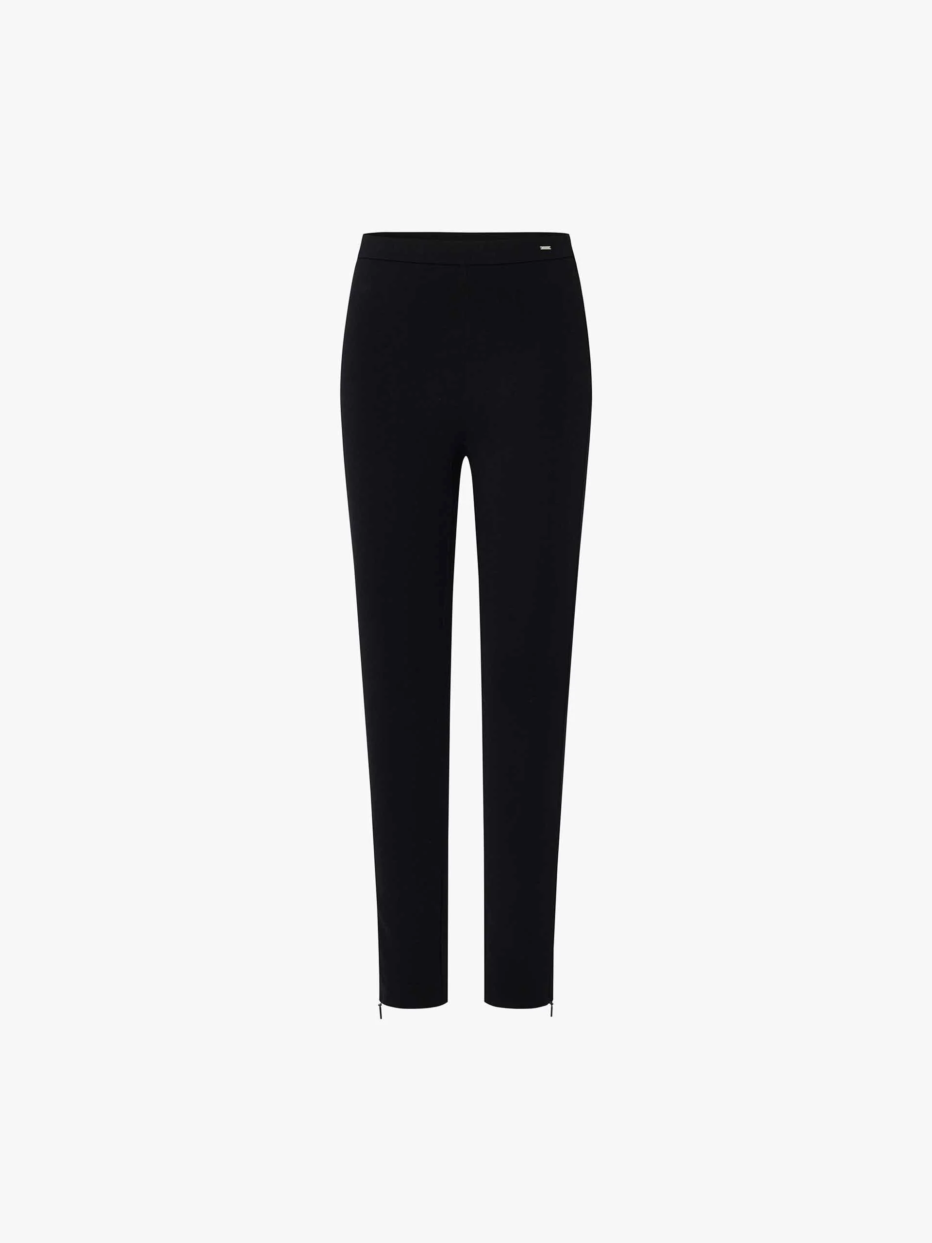 Zipper Hem Elastic Trousers - Image 5