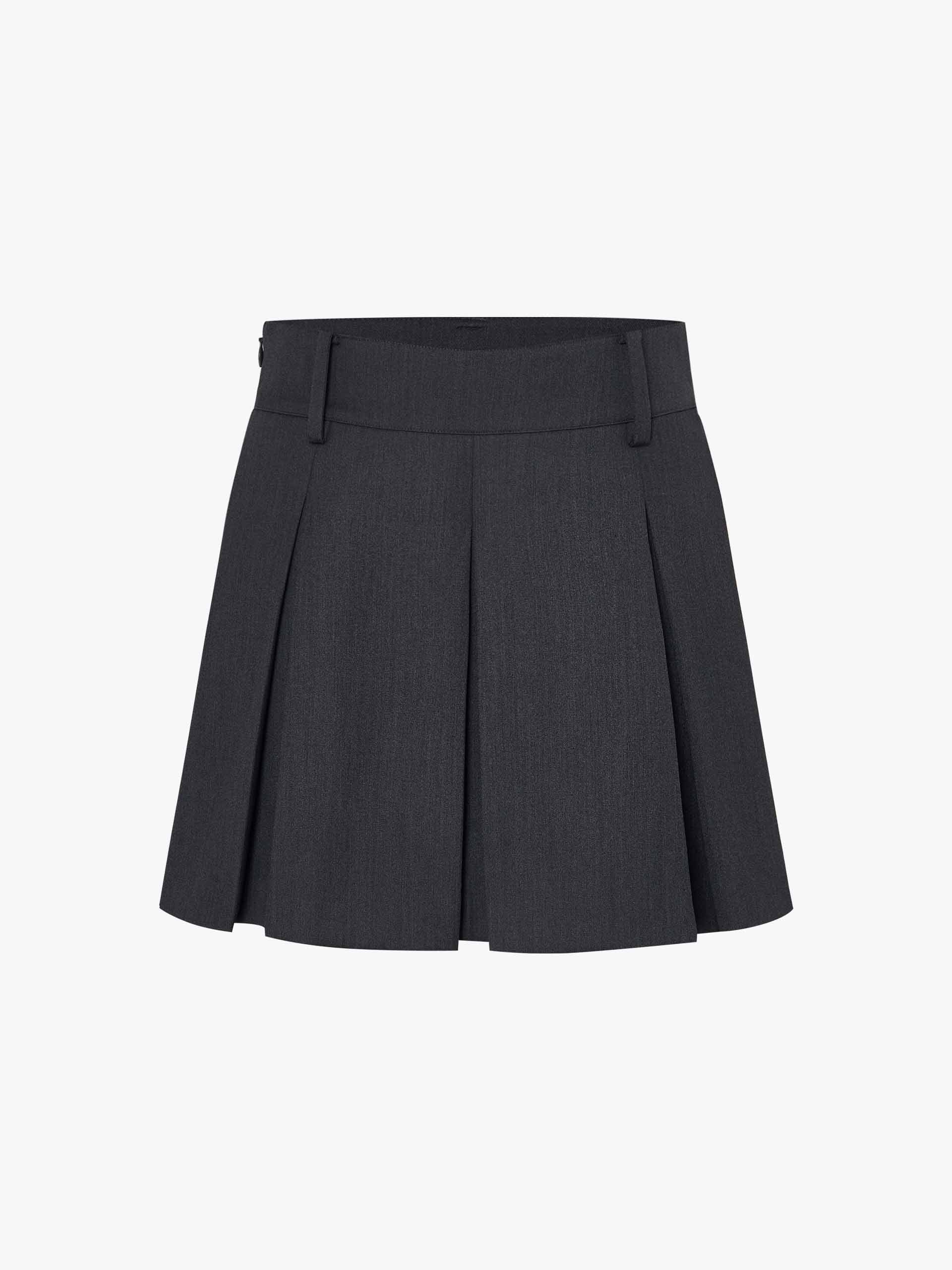 Zipper Pleated Mini Skirt - Image 5