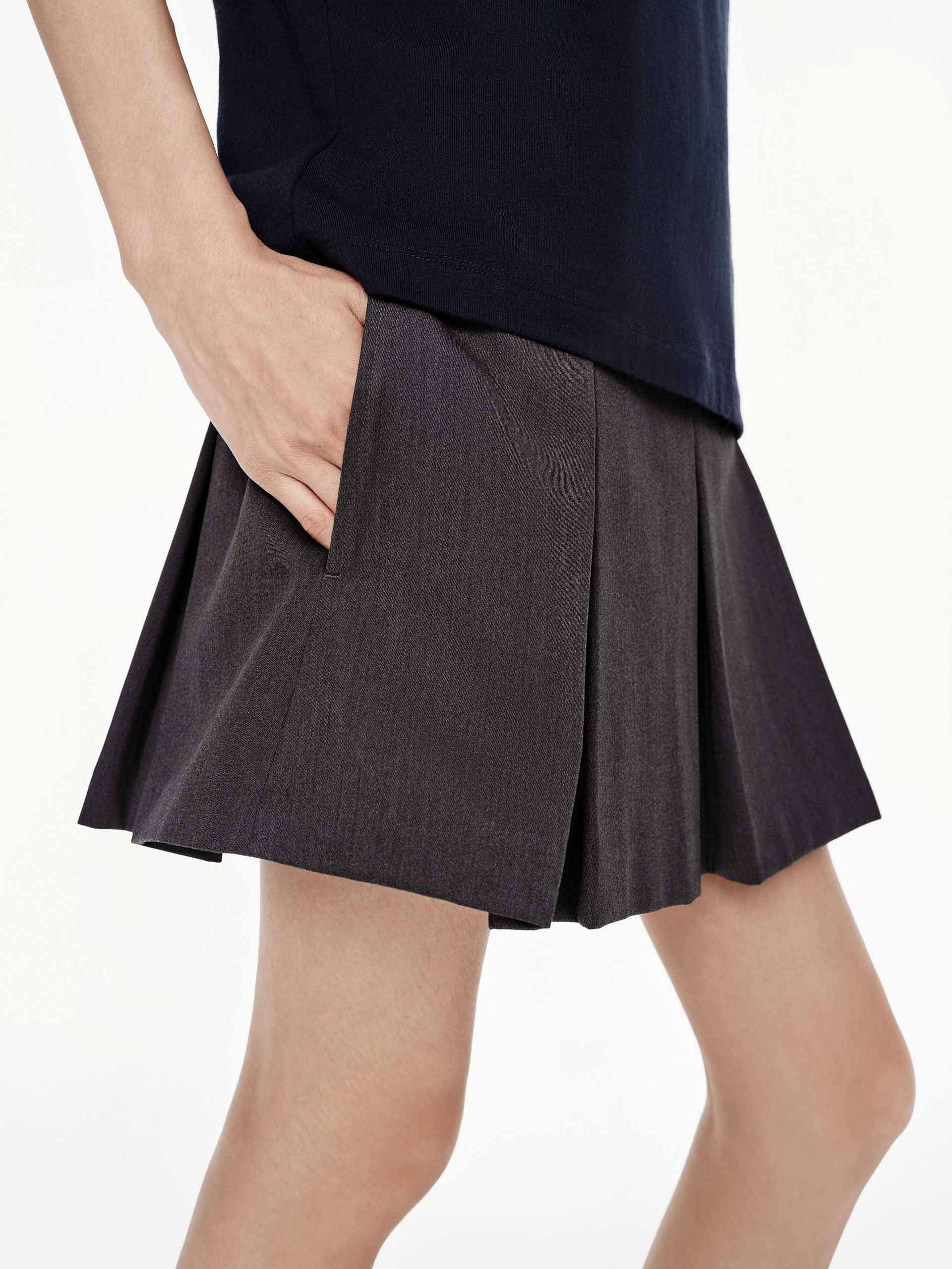 Zipper Pleated Mini Skirt - Image 8